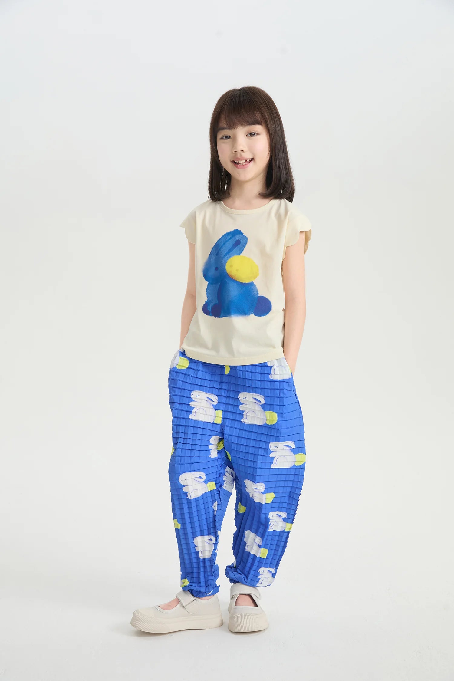 Bunny Duang Duang Pleated Pants by Poco Blush, image 4