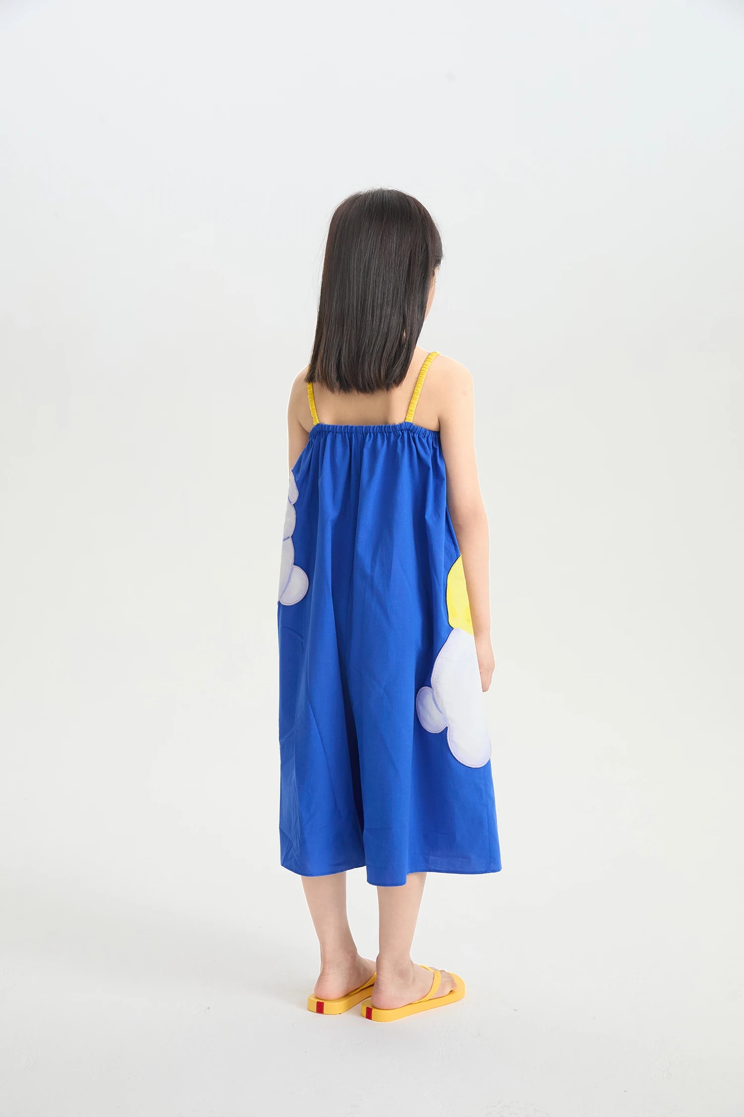 Blue Bunny and Lemon Embroidered Romper by Poco Blush, image 9