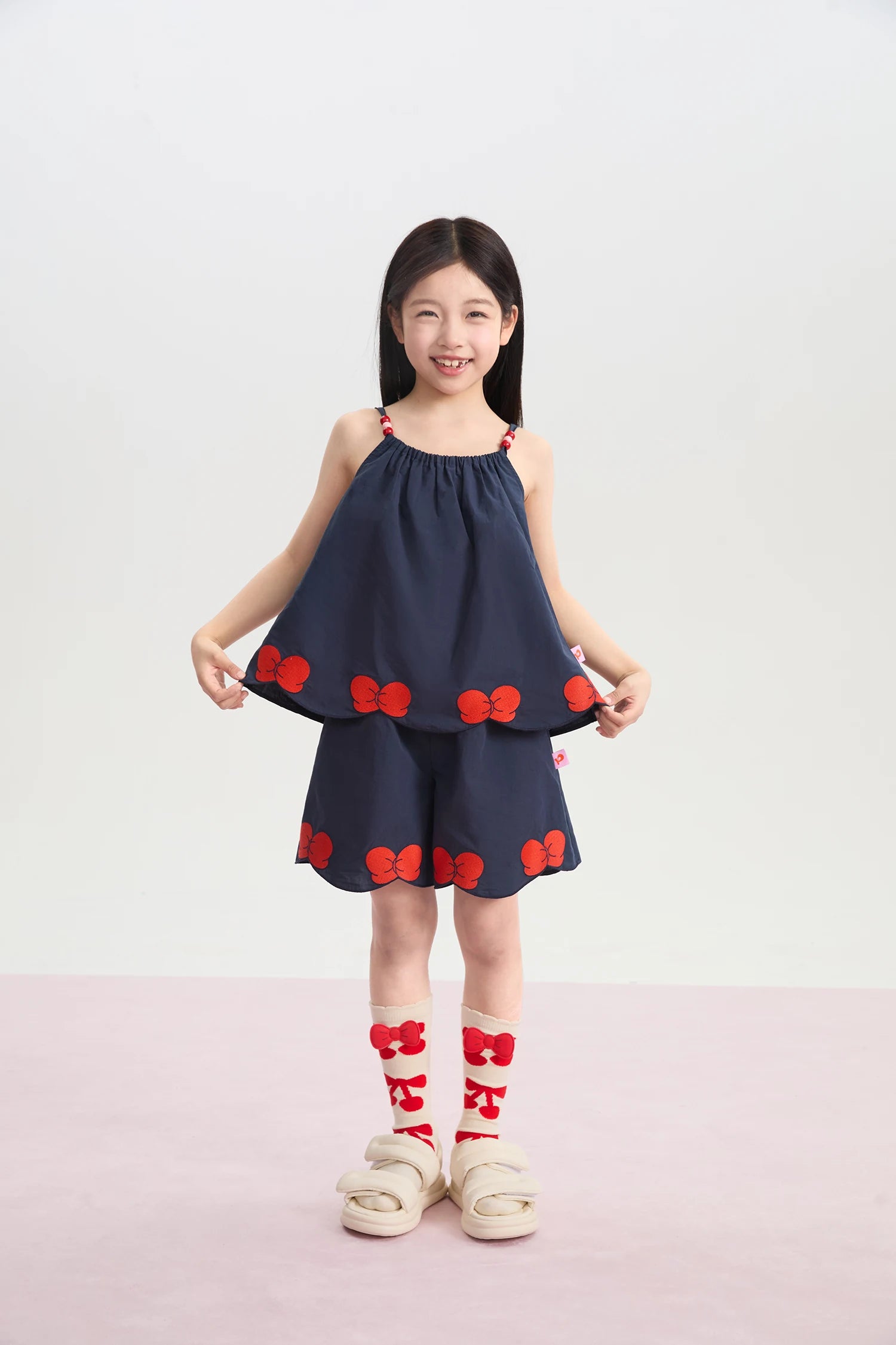 Big Bow Embroidered Camisole Top by Poco Blush, image 3