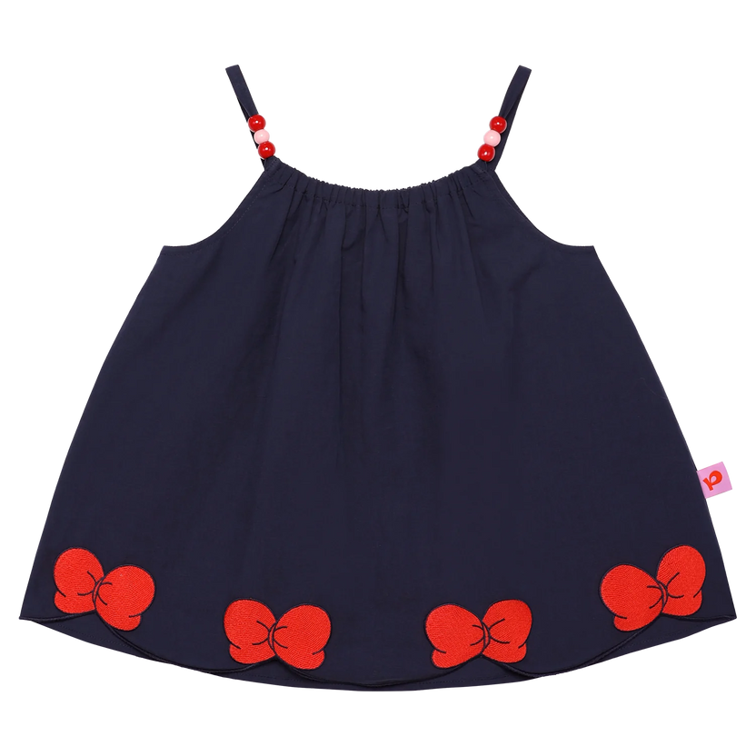 Big Bow Embroidered Camisole Top by Poco Blush