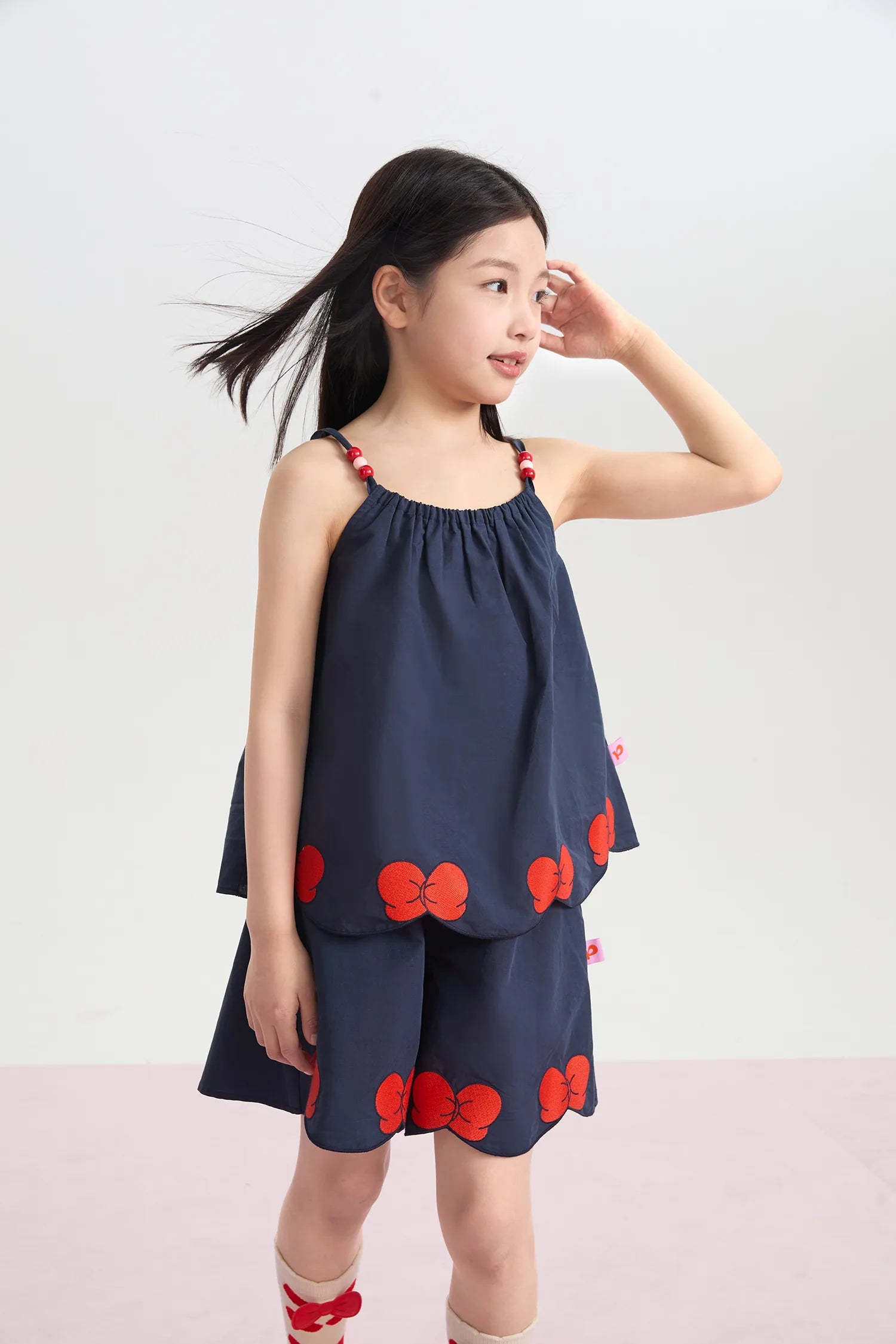 Big Bow Embroidered Camisole Top by Poco Blush, image 7