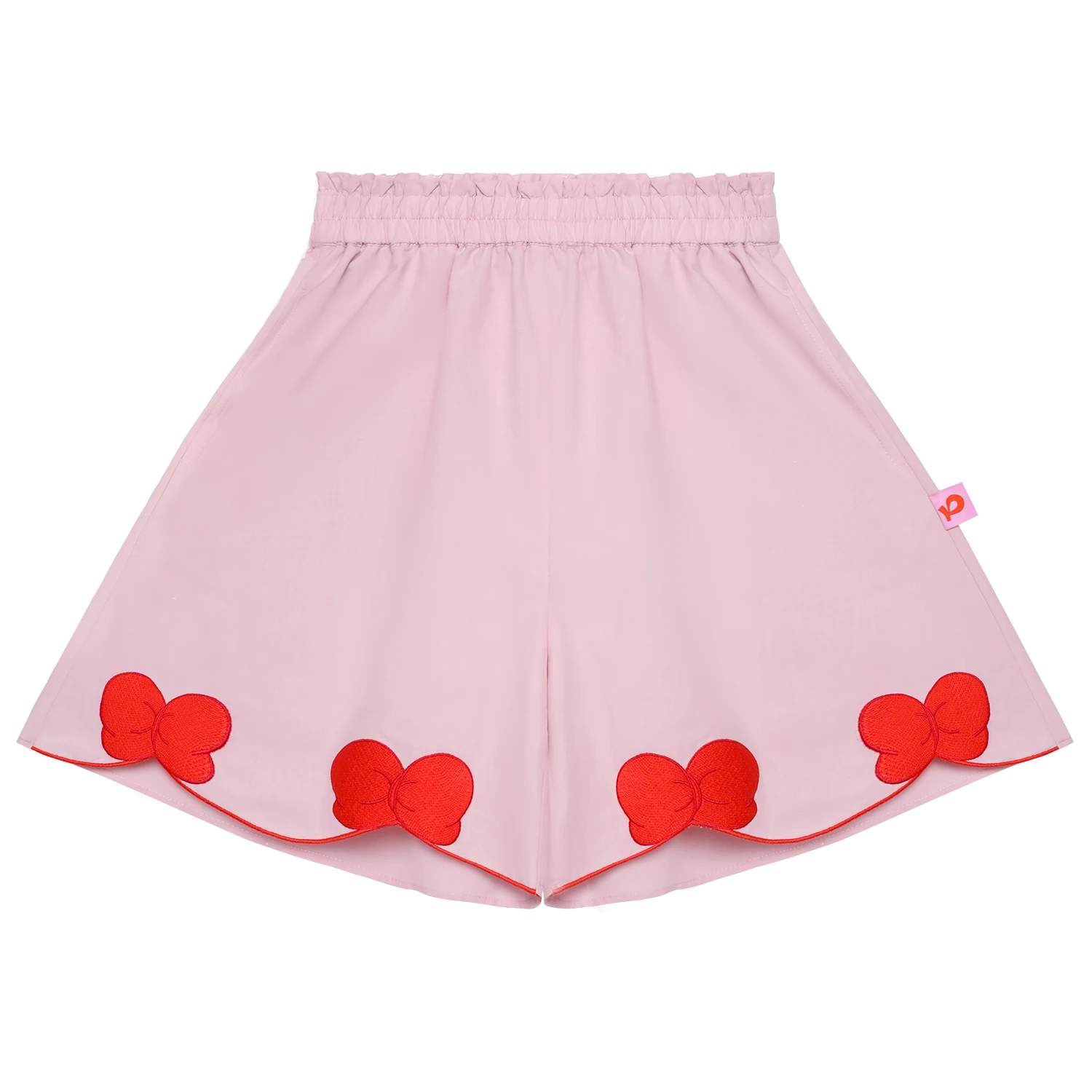 Big Bow Embroidered Shorts by Poco Blush