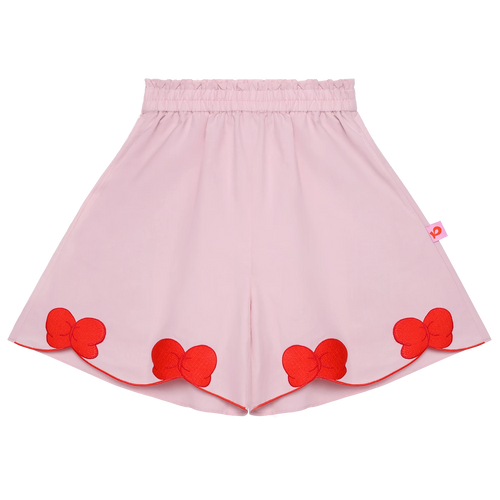 Big Bow Embroidered Shorts by Poco Blush