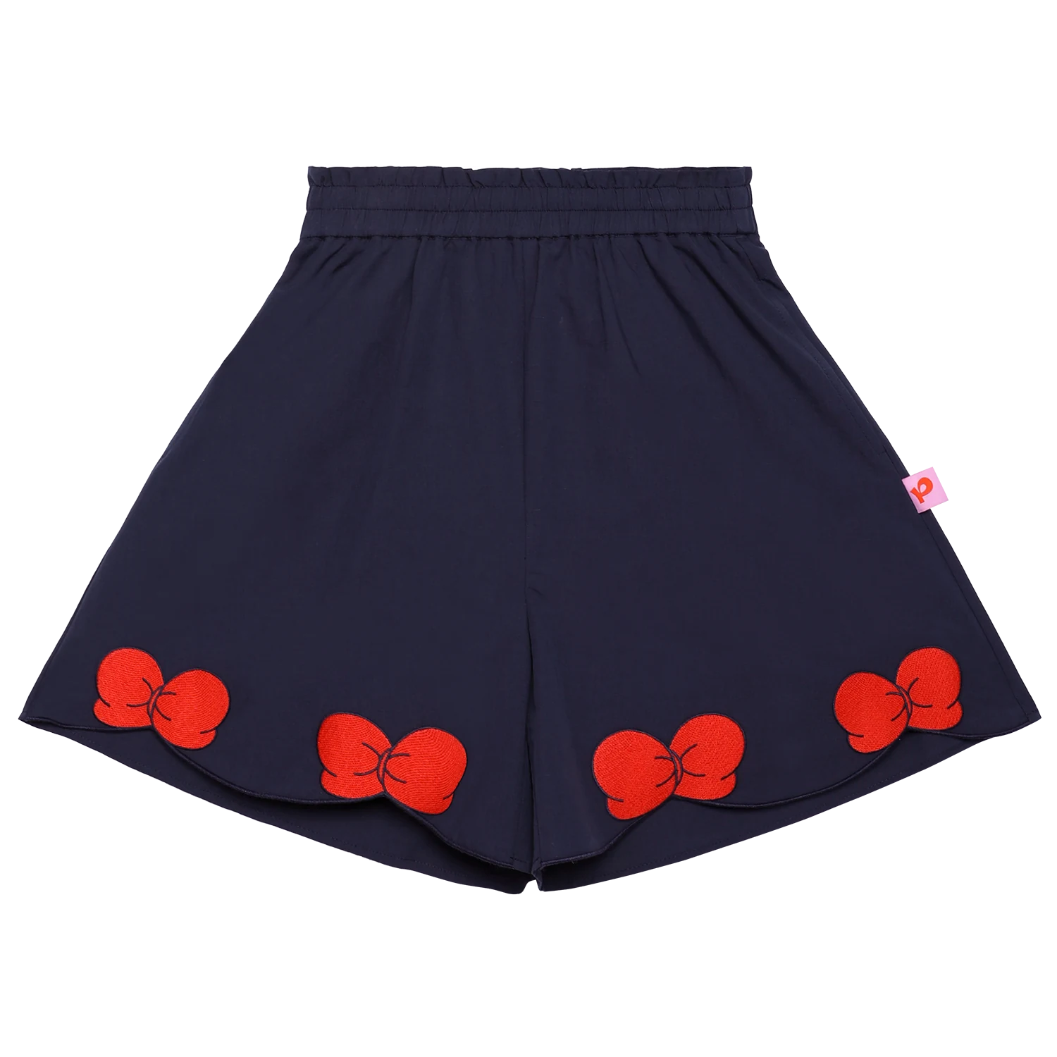 Big Bow Embroidered Shorts by Poco Blush, image 2