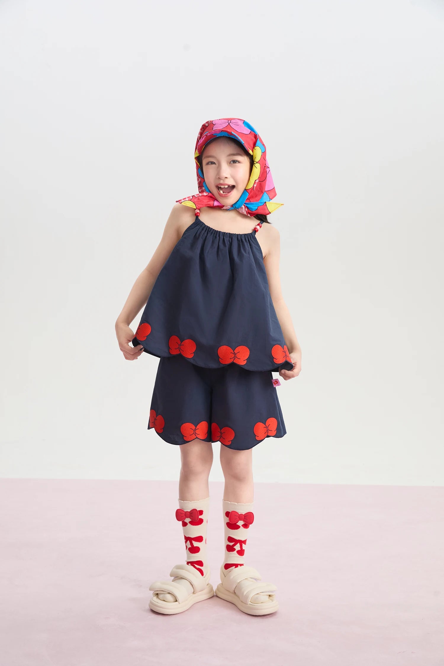 Big Bow Embroidered Shorts by Poco Blush, image 7