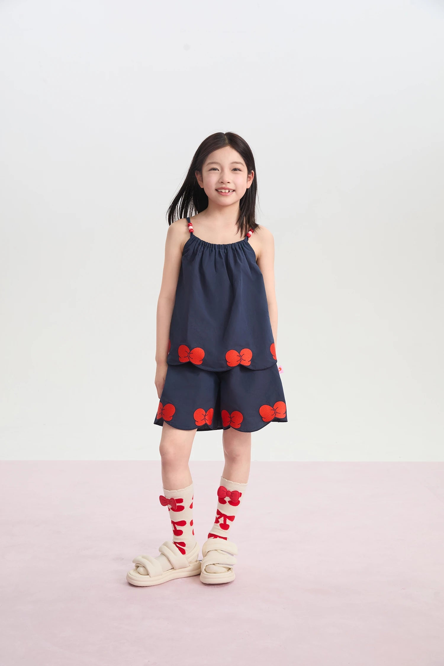 Big Bow Embroidered Shorts by Poco Blush, image 5