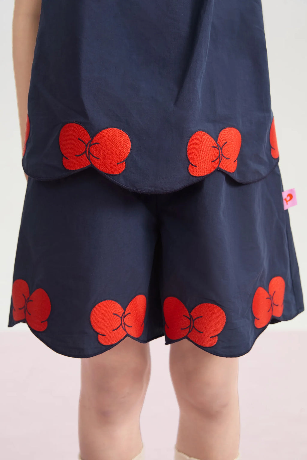 Big Bow Embroidered Shorts by Poco Blush, image 11