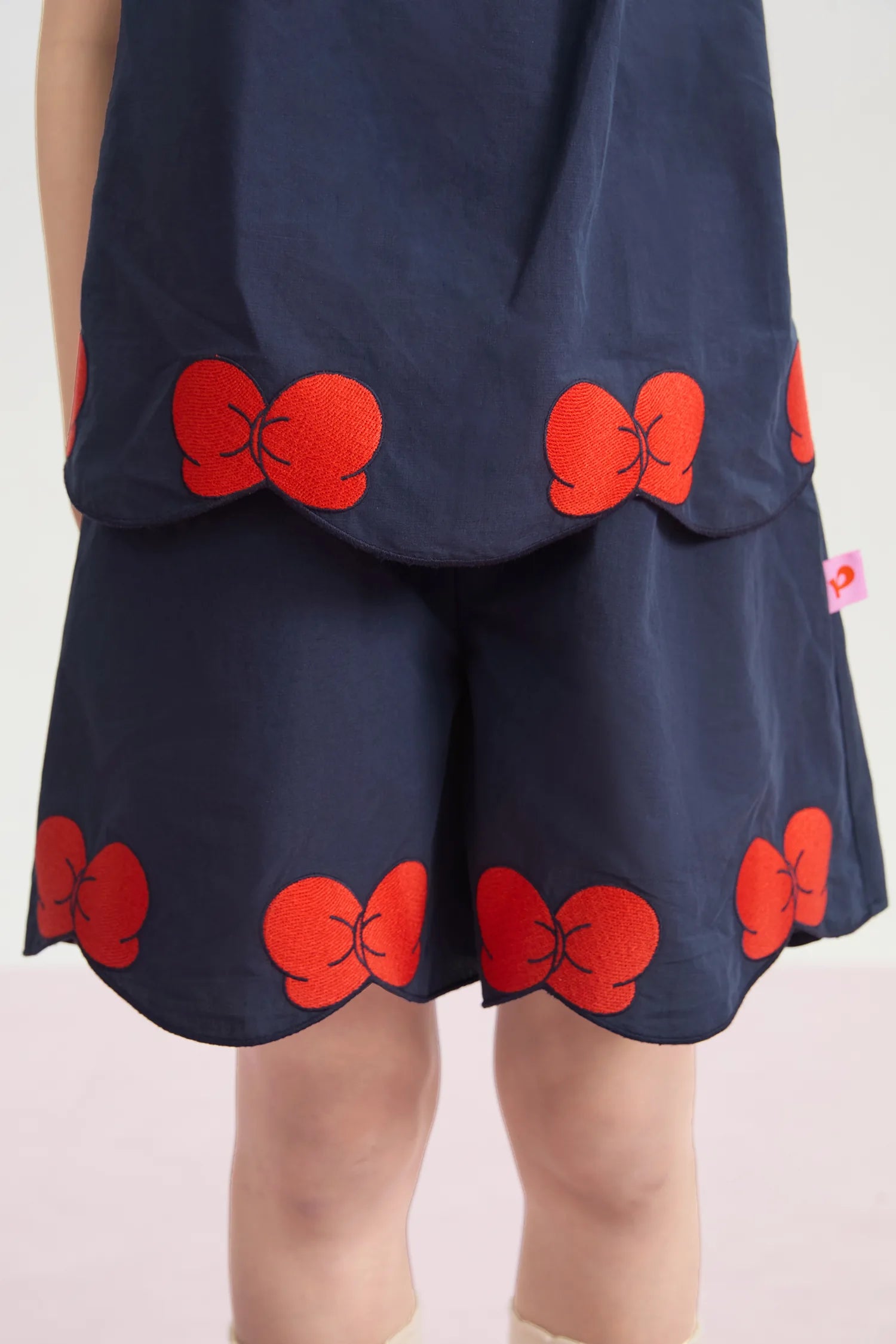 Big Bow Embroidered Shorts by Poco Blush, image 11
