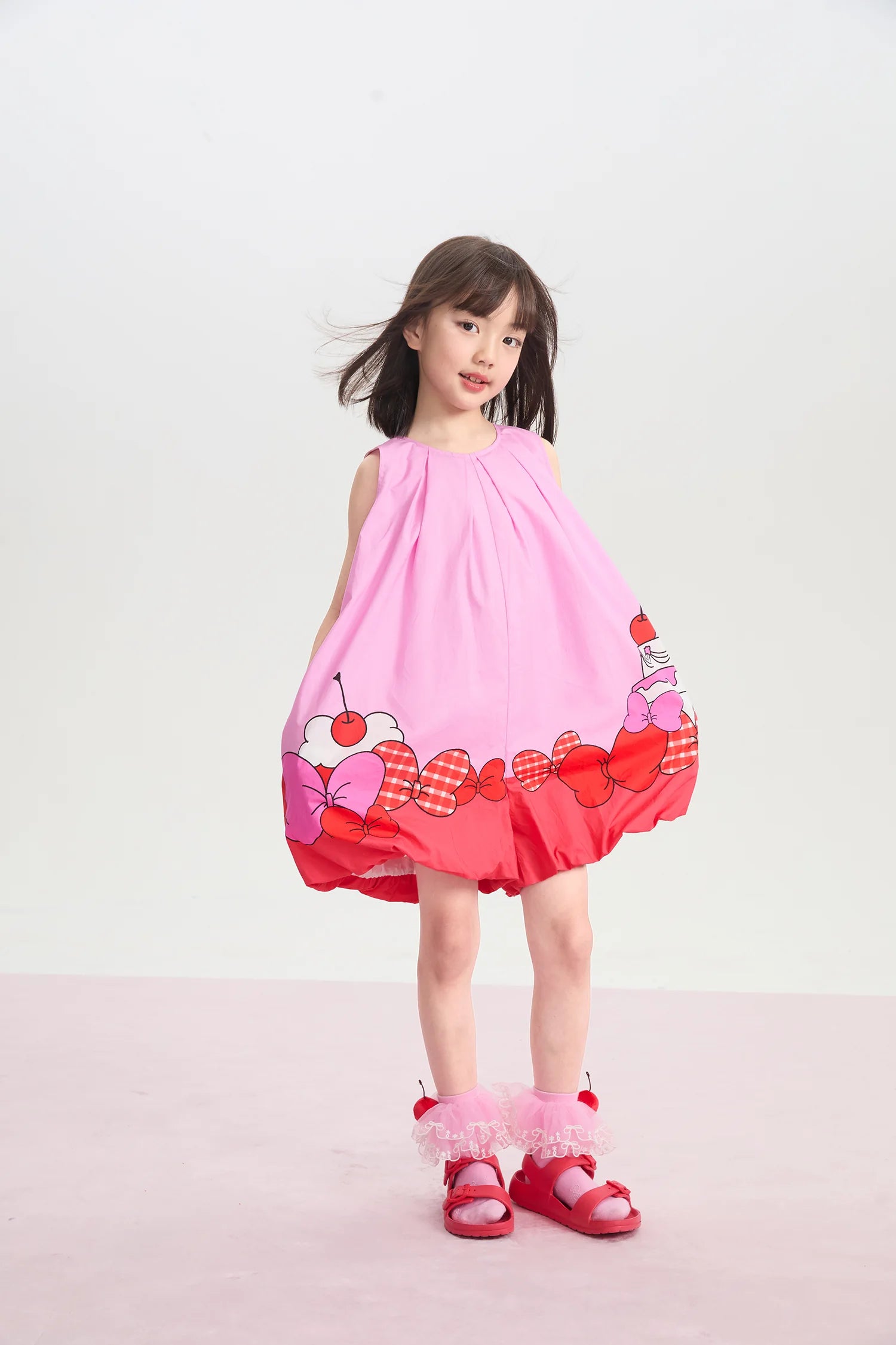 Bow and Cake Romper Skort by Poco Blush, image 3