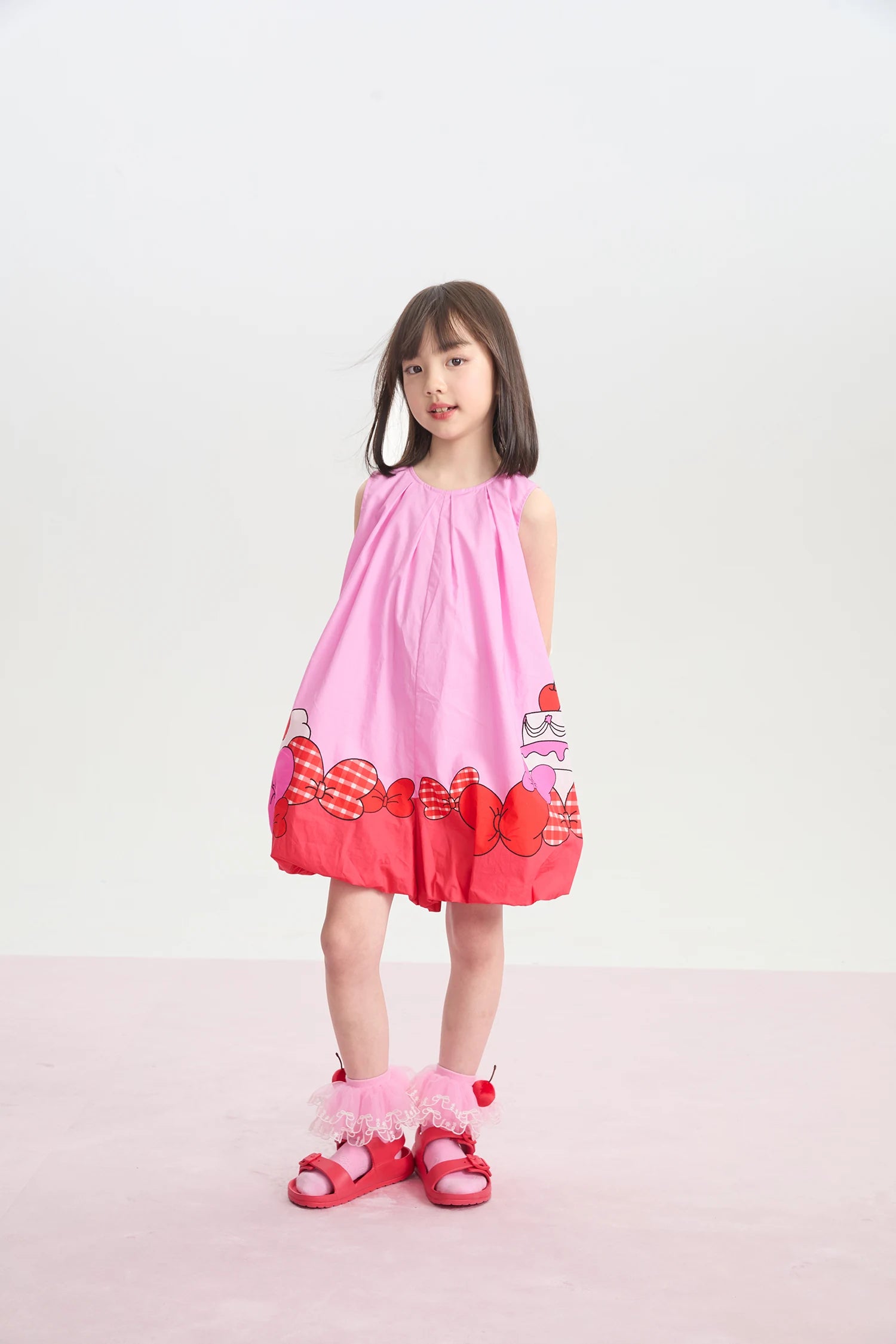 Bow and Cake Romper Skort by Poco Blush, image 5