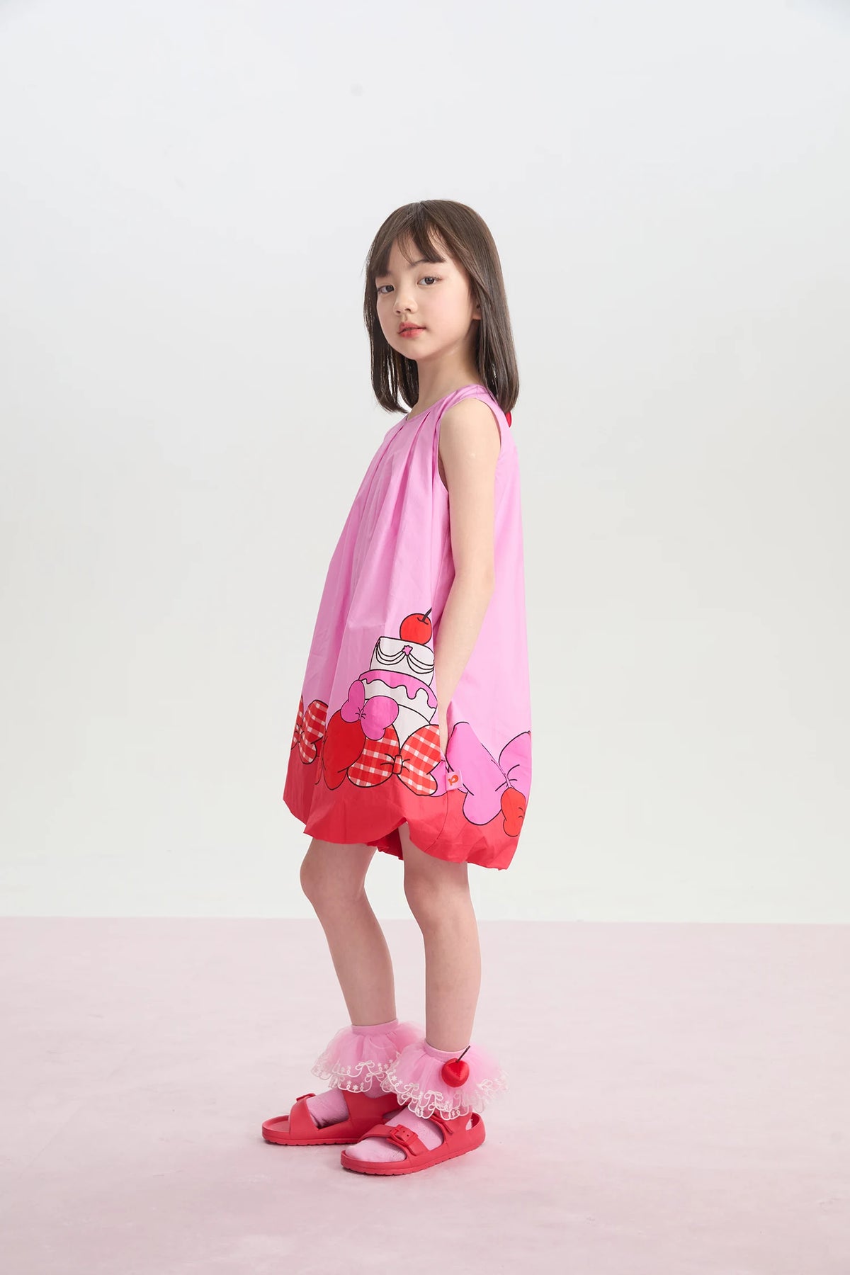 Bow and Cake Romper Skort by Poco Blush, image 9