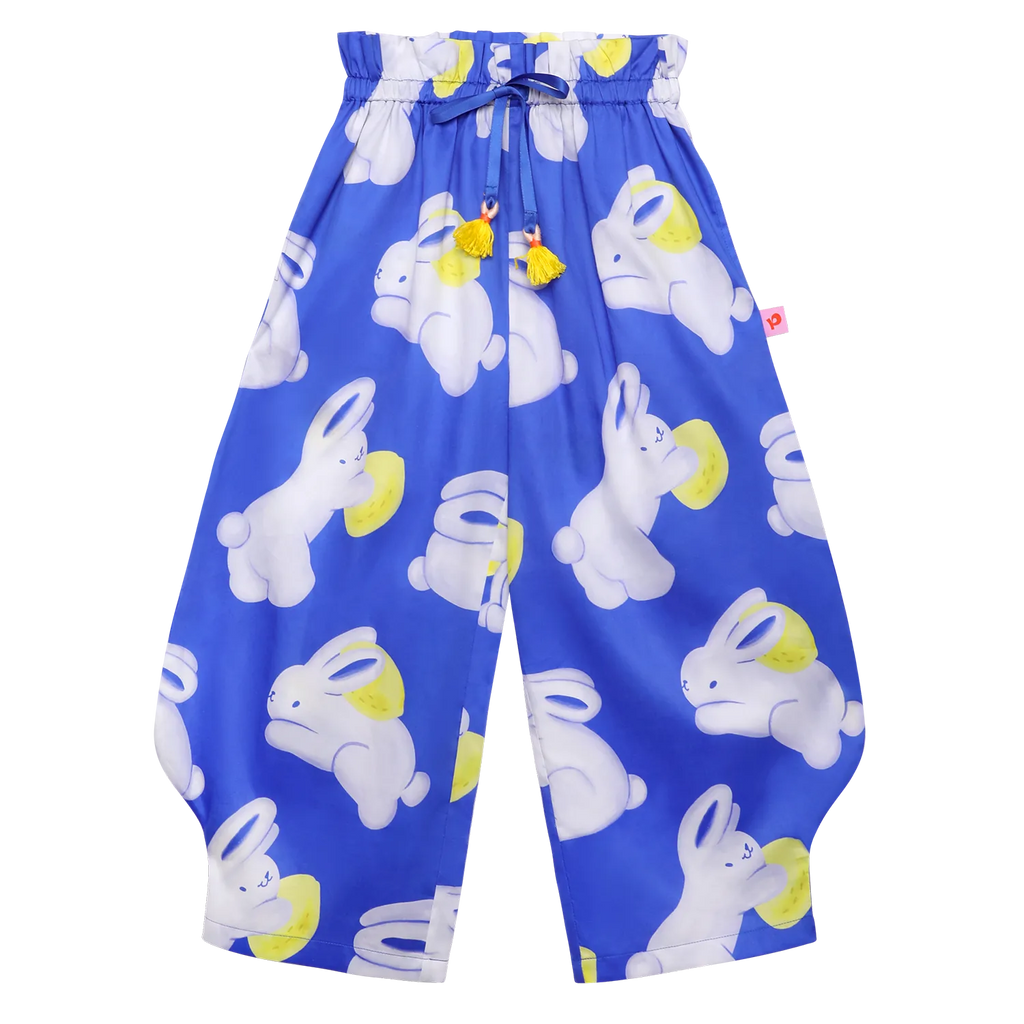 Klein Blue Bunny Mermaid Pants by Poco Blush