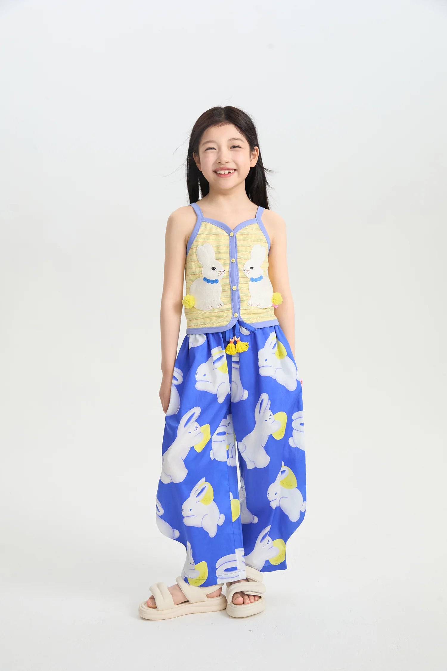Klein Blue Bunny Mermaid Pants by Poco Blush, image 5