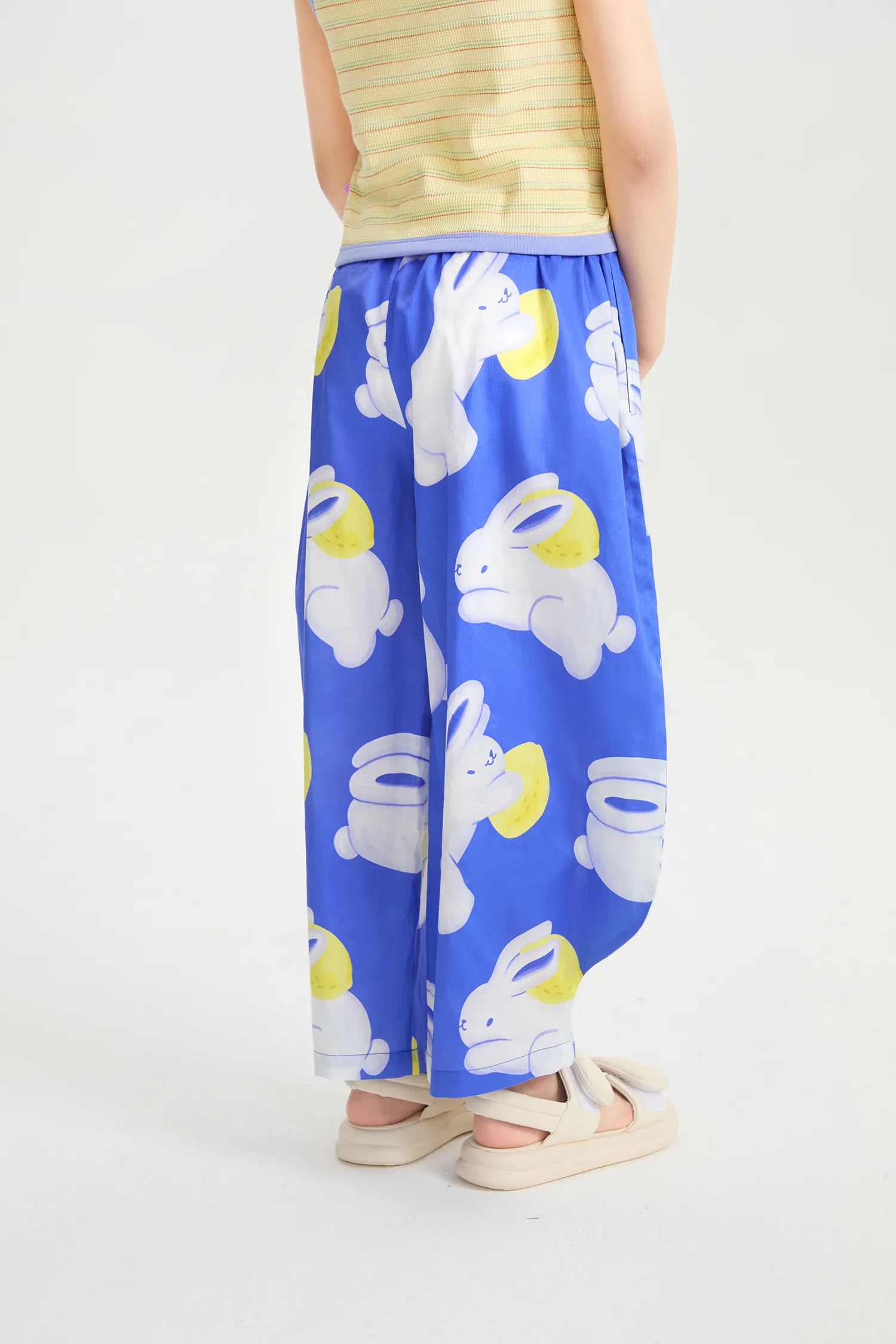 Klein Blue Bunny Mermaid Pants by Poco Blush, image 4