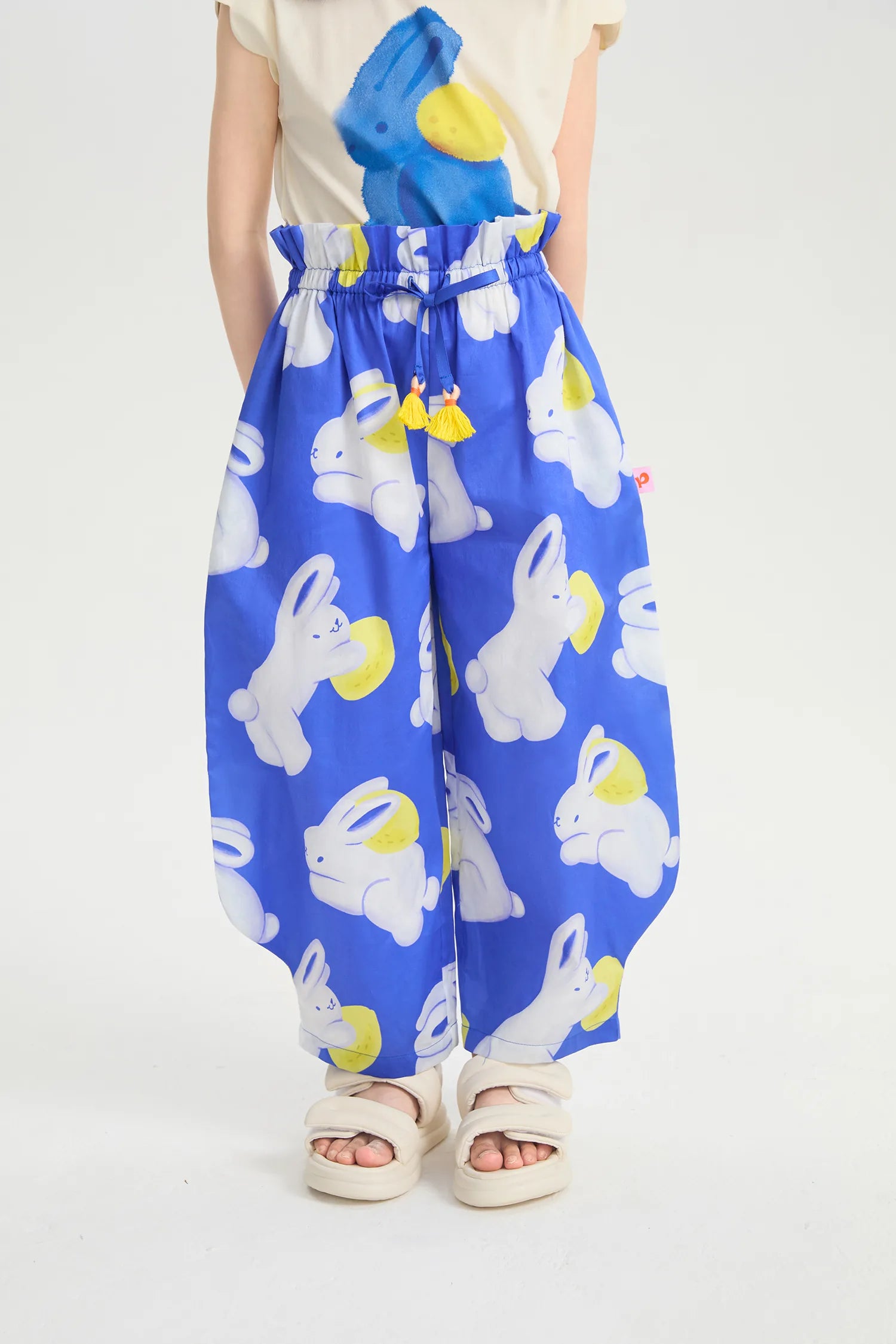 Klein Blue Bunny Mermaid Pants by Poco Blush, image 2