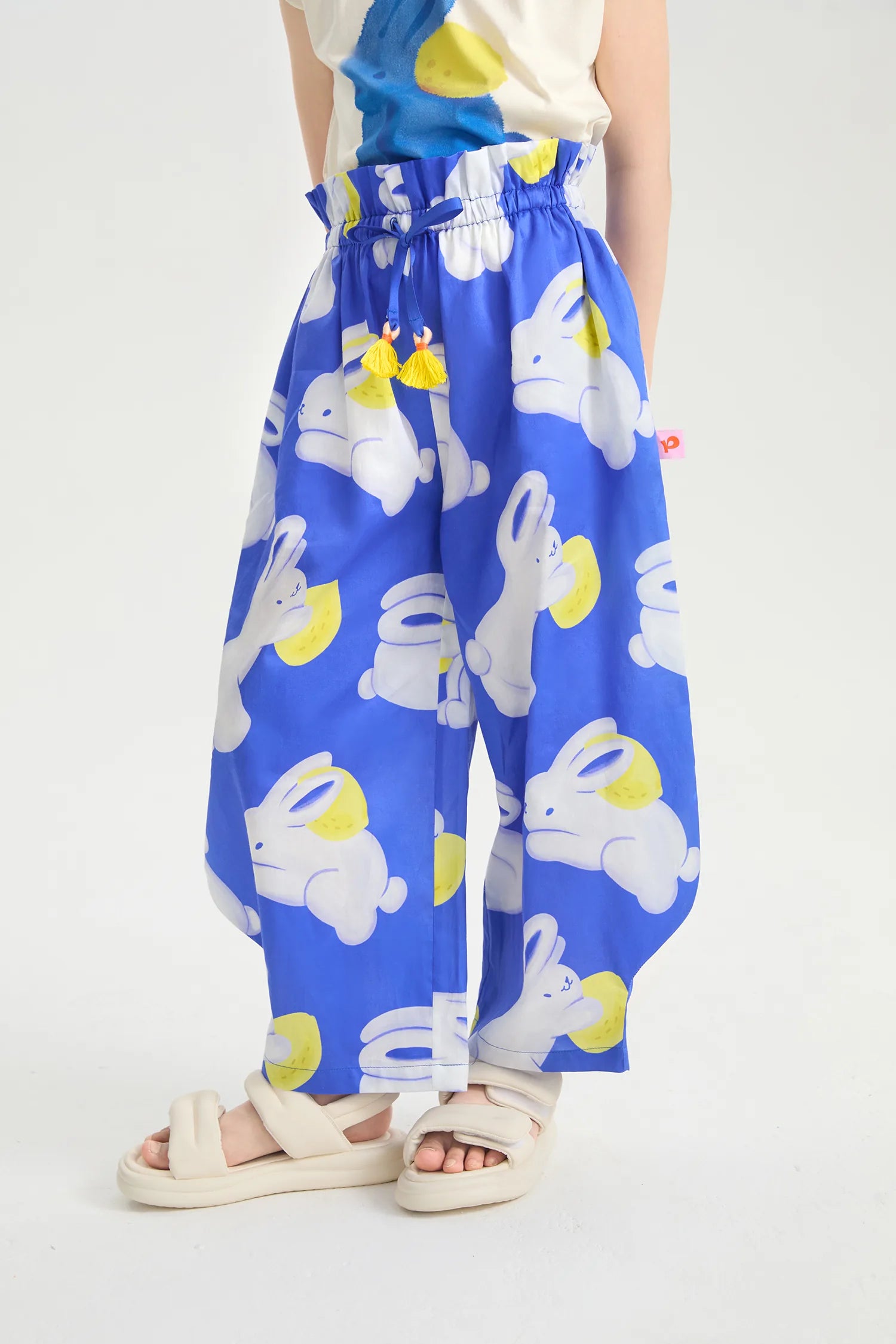 Klein Blue Bunny Mermaid Pants by Poco Blush, image 6
