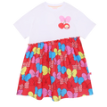 Big Bow Printed Dress by Poco Blush