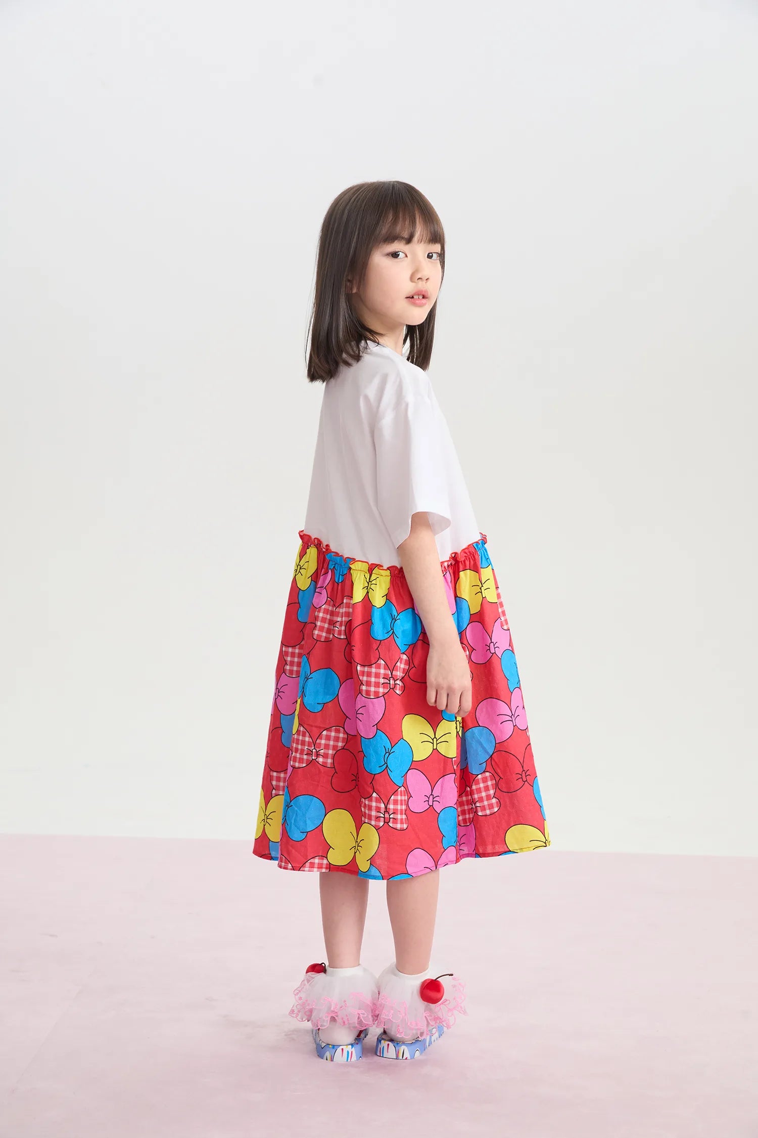 Big Bow Printed Dress by Poco Blush, image 7