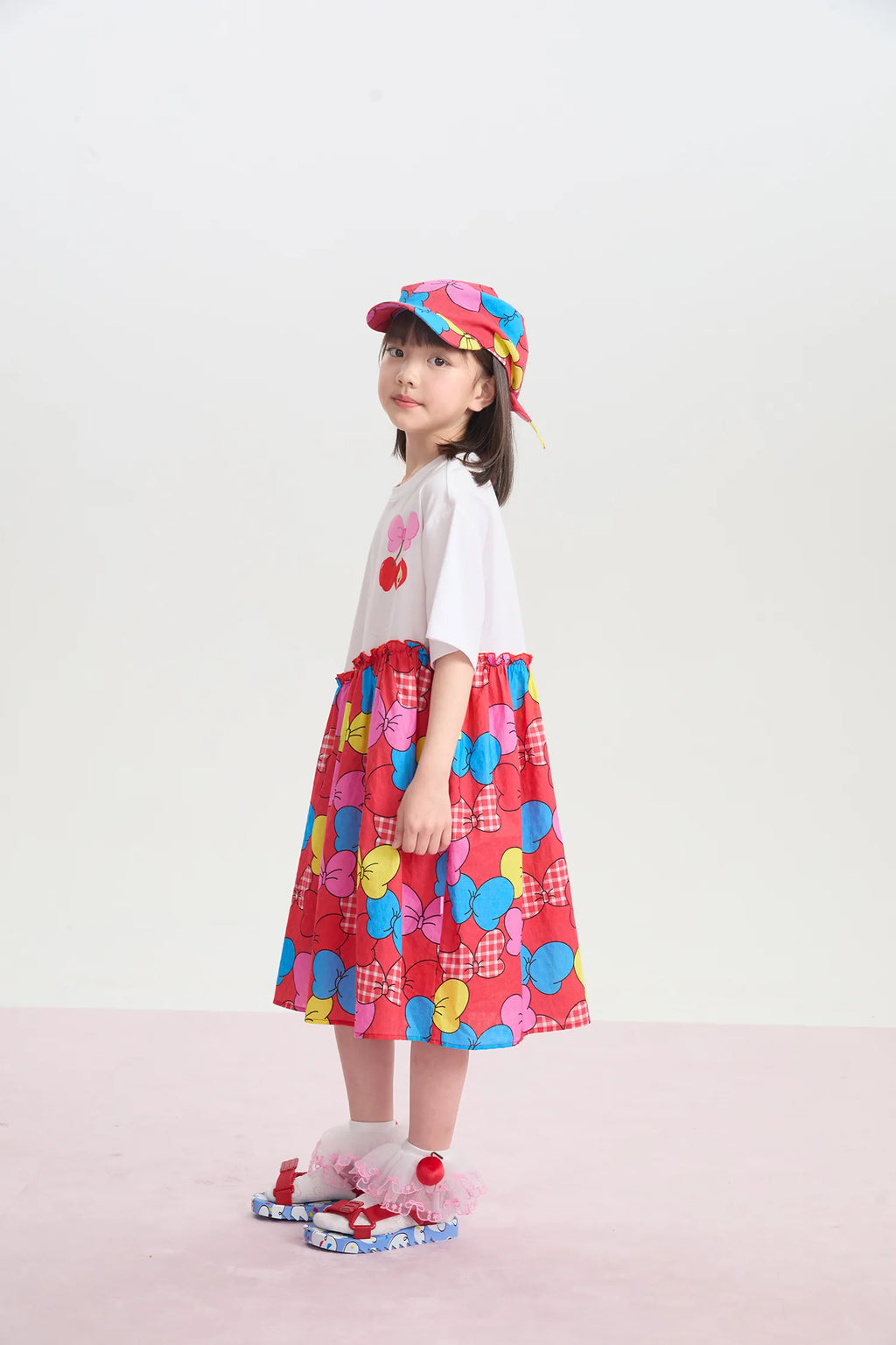 Big Bow Printed Dress by Poco Blush, image 5