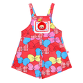 Big Bow Suspender Romper Shorts by Poco Blush