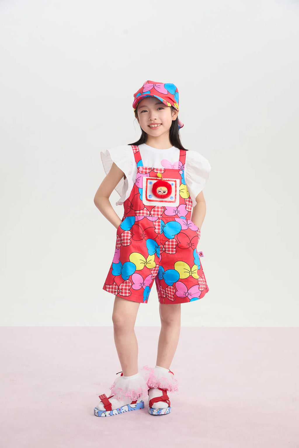 Lucky Cherry Flutter Sleeve Tee by Poco Blush, image 8