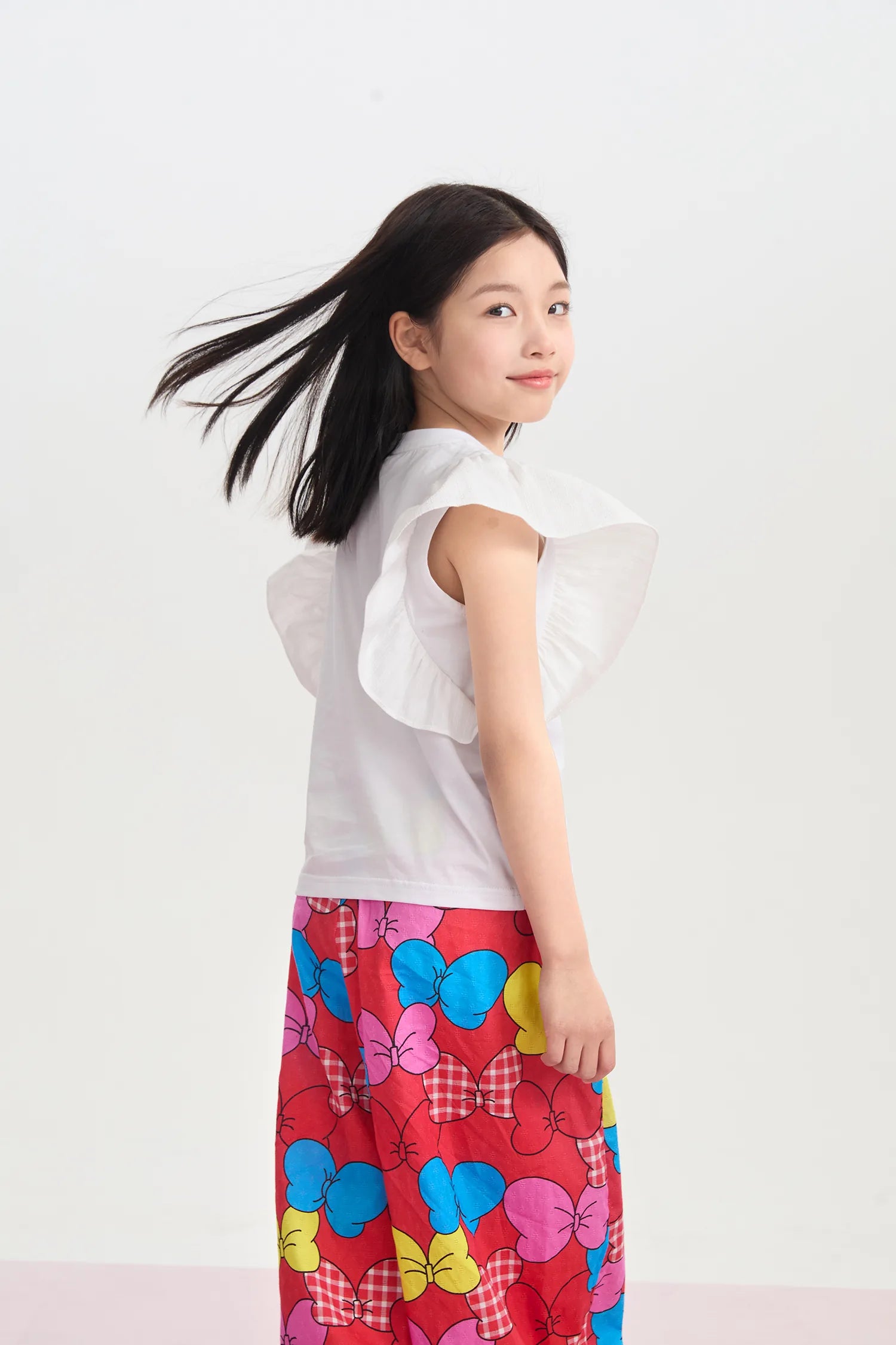 Lucky Cherry Flutter Sleeve Tee by Poco Blush, image 6