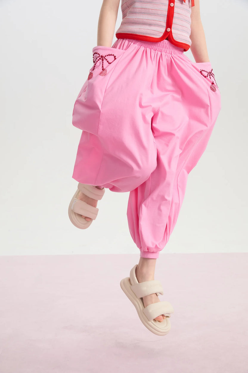 Lucky Cherry Cool-Drape Pants by Poco Blush, image 11