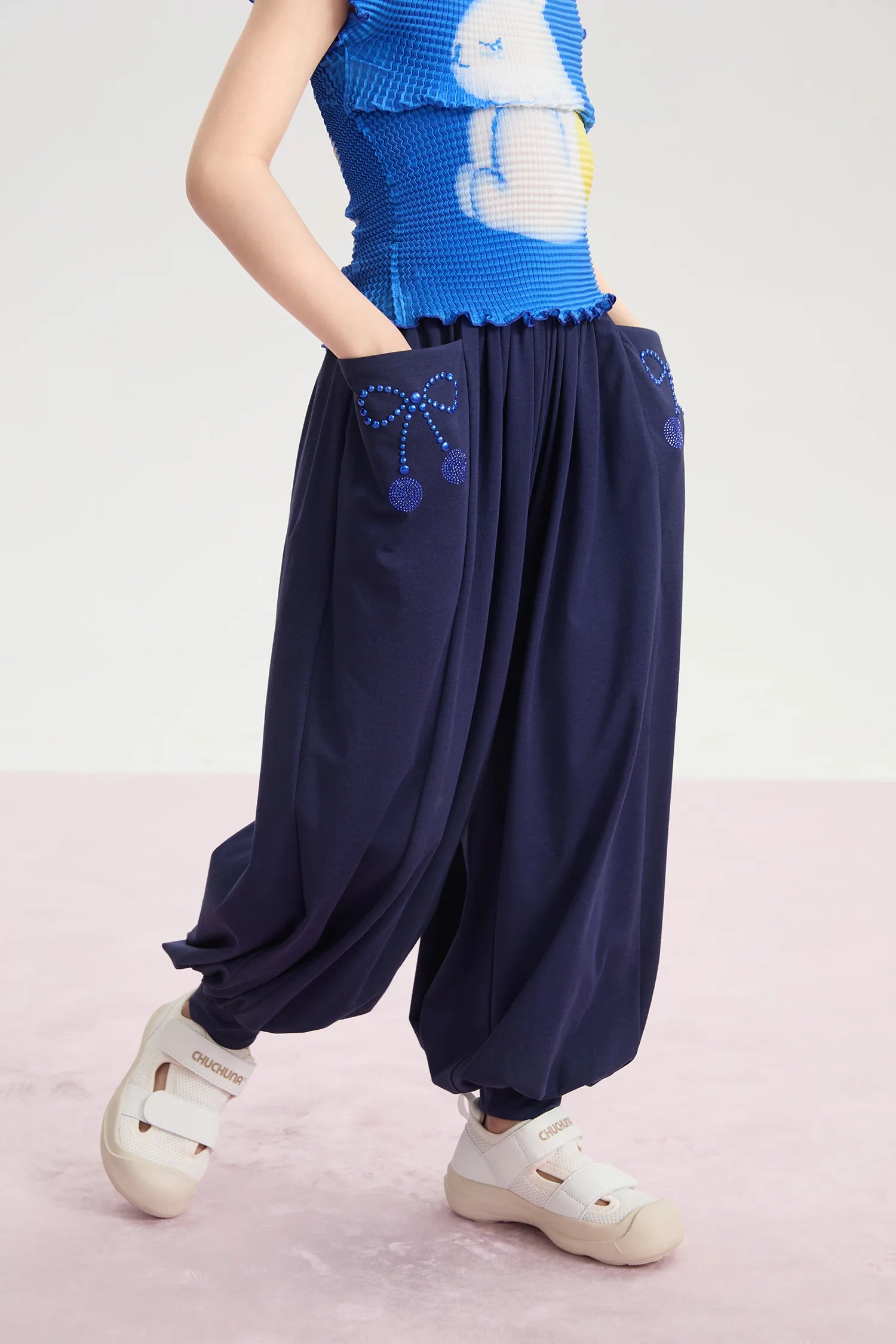 Lucky Cherry Cool-Drape Pants by Poco Blush, image 4