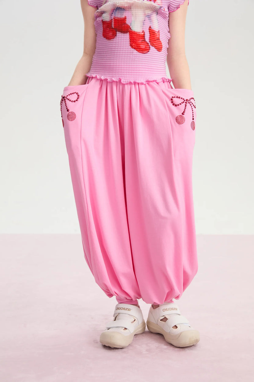 Lucky Cherry Cool-Drape Pants by Poco Blush, image 3