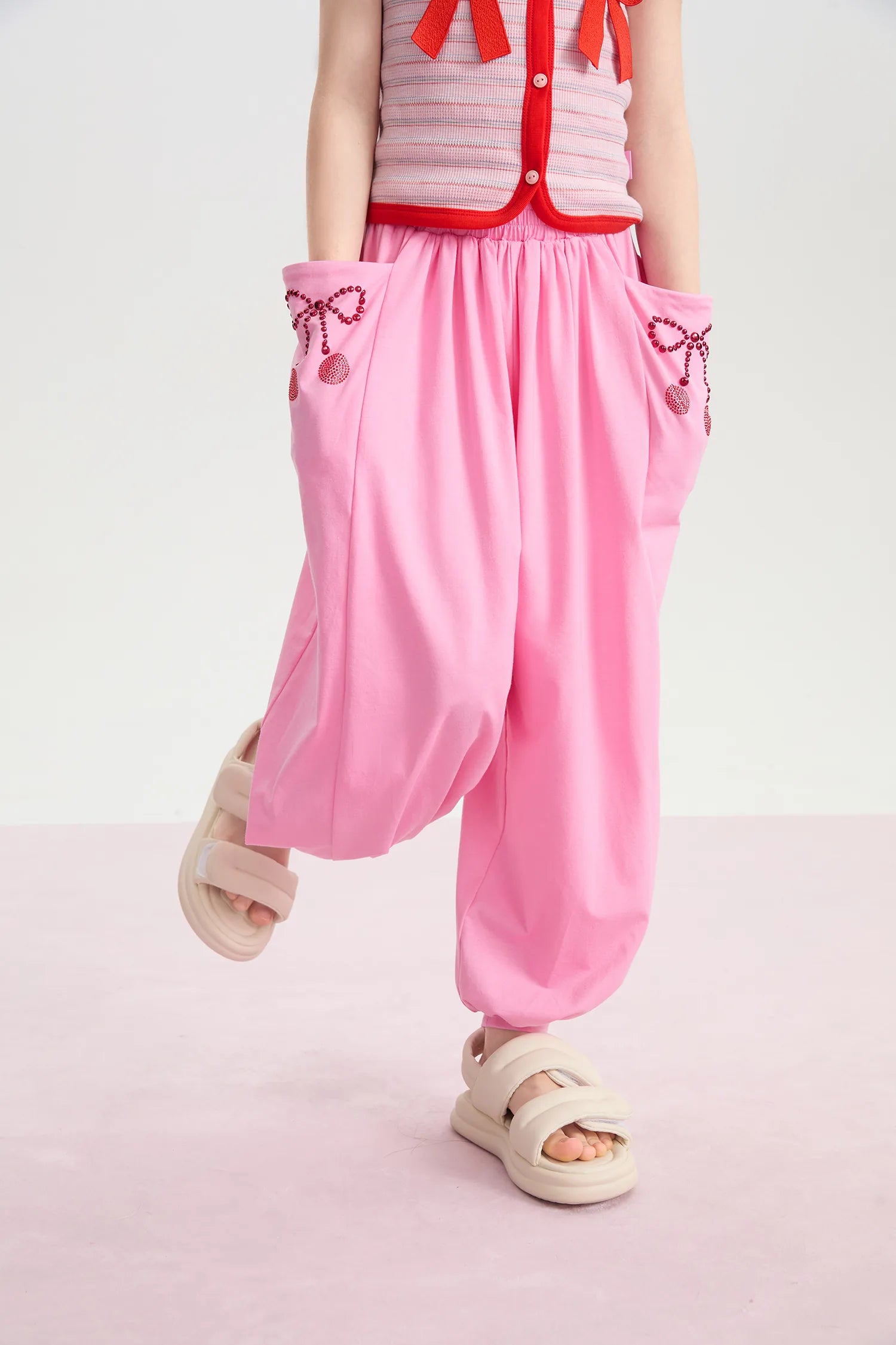 Lucky Cherry Cool-Drape Pants by Poco Blush, image 7
