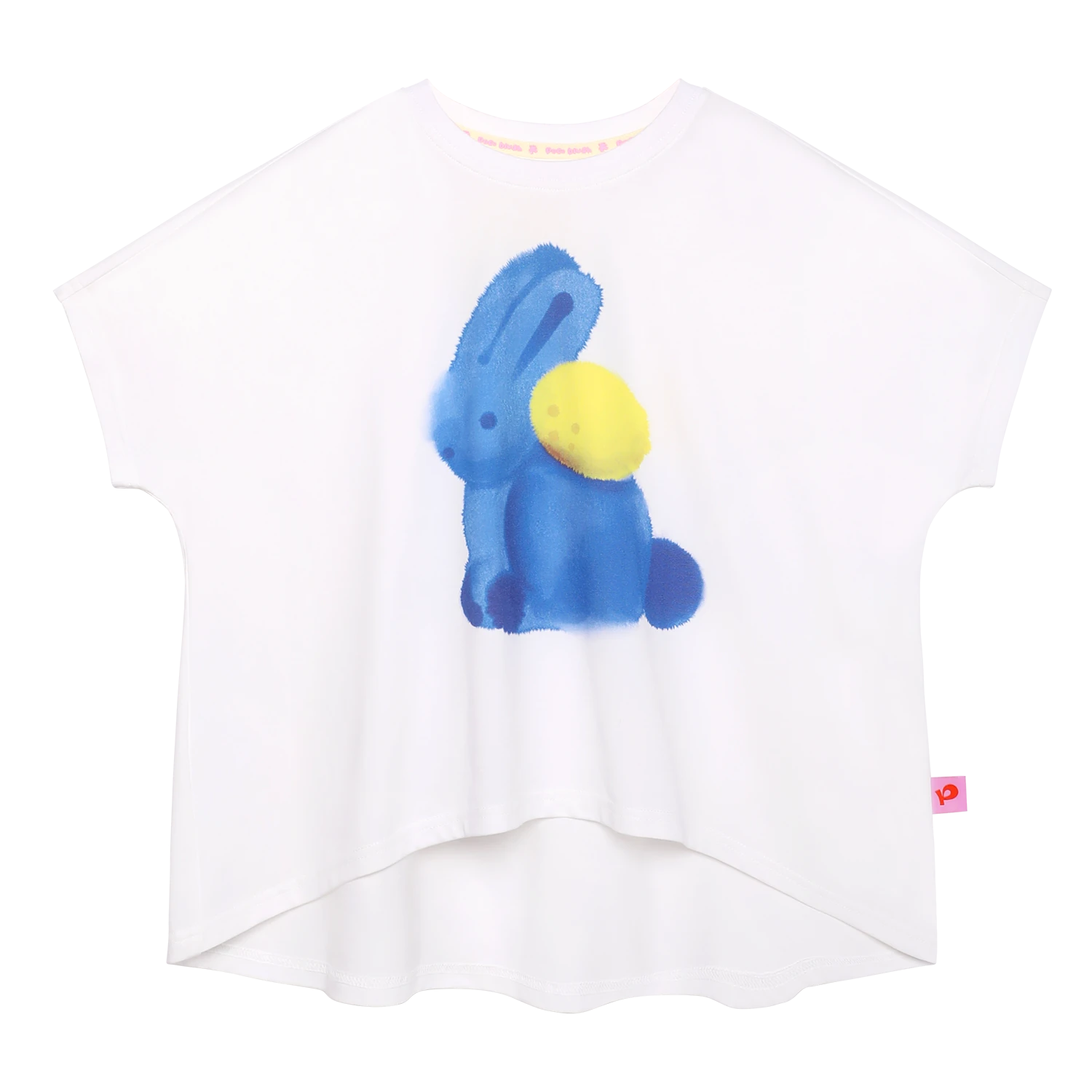 Bunny Ink-Wash Printed Tee by Poco Blush