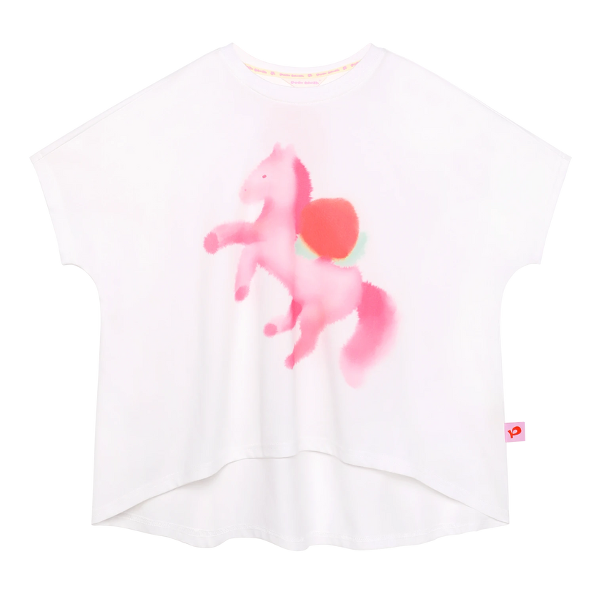 Pony Ink-Wash Printed Tee by Poco Blush