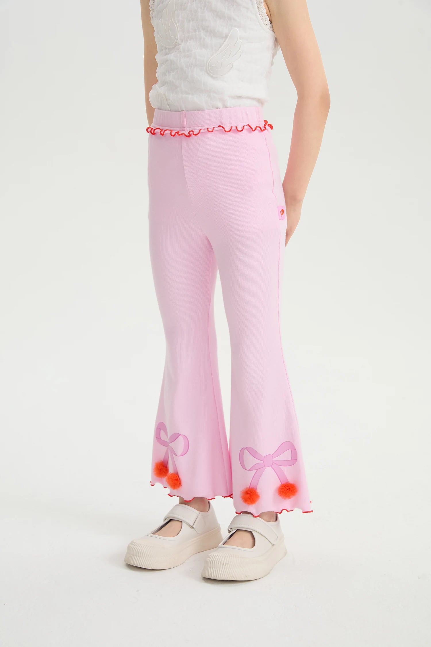 Pony Ink-Wash Flare Pants by Poco Blush, image 2
