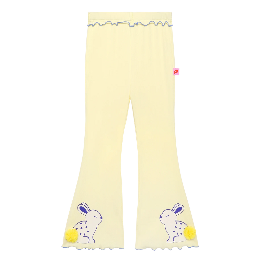 Bunny Ink-Wash Flare Pants by Poco Blush