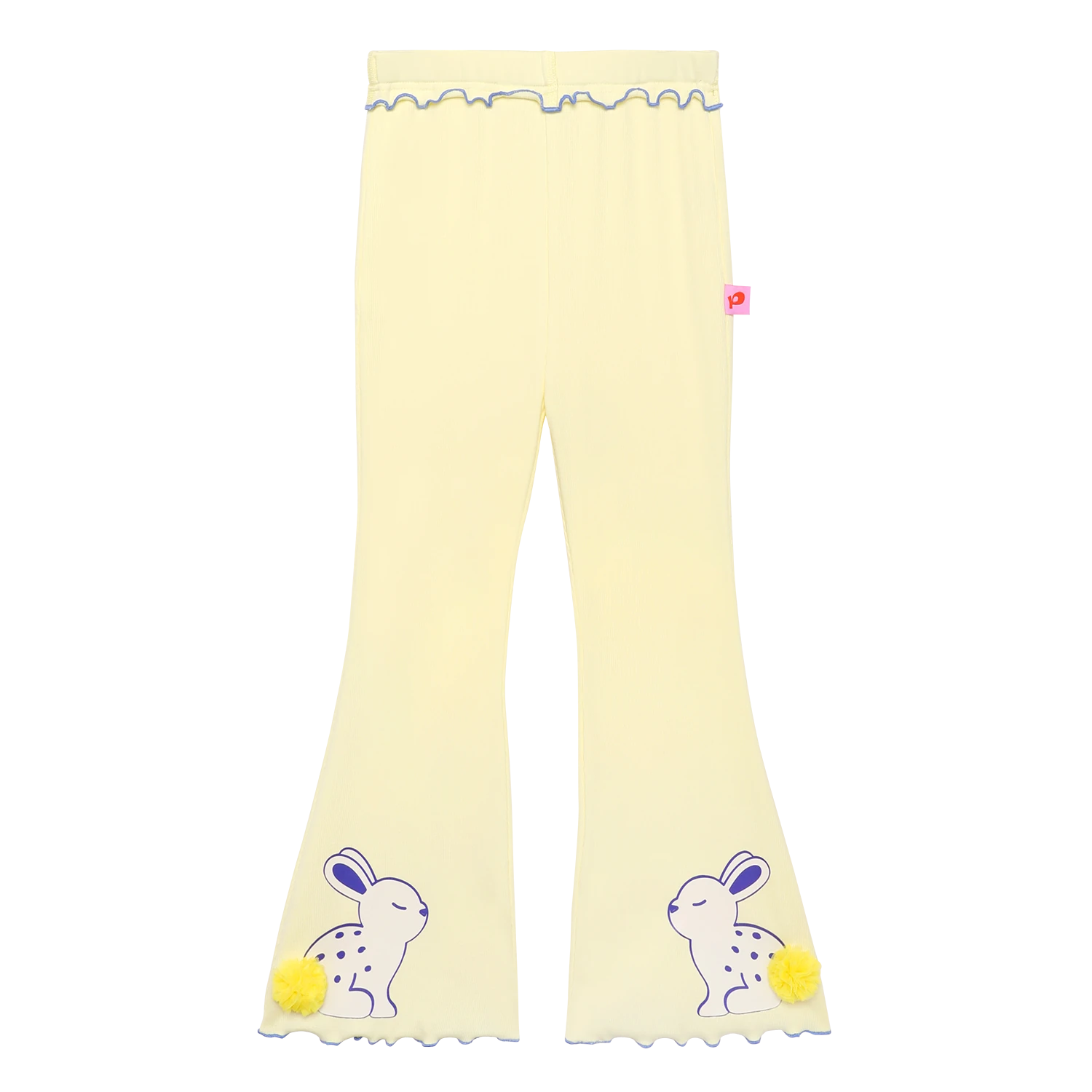 Bunny Ink-Wash Flare Pants by Poco Blush