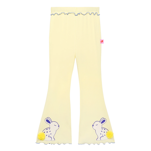 Bunny Ink-Wash Flare Pants by Poco Blush