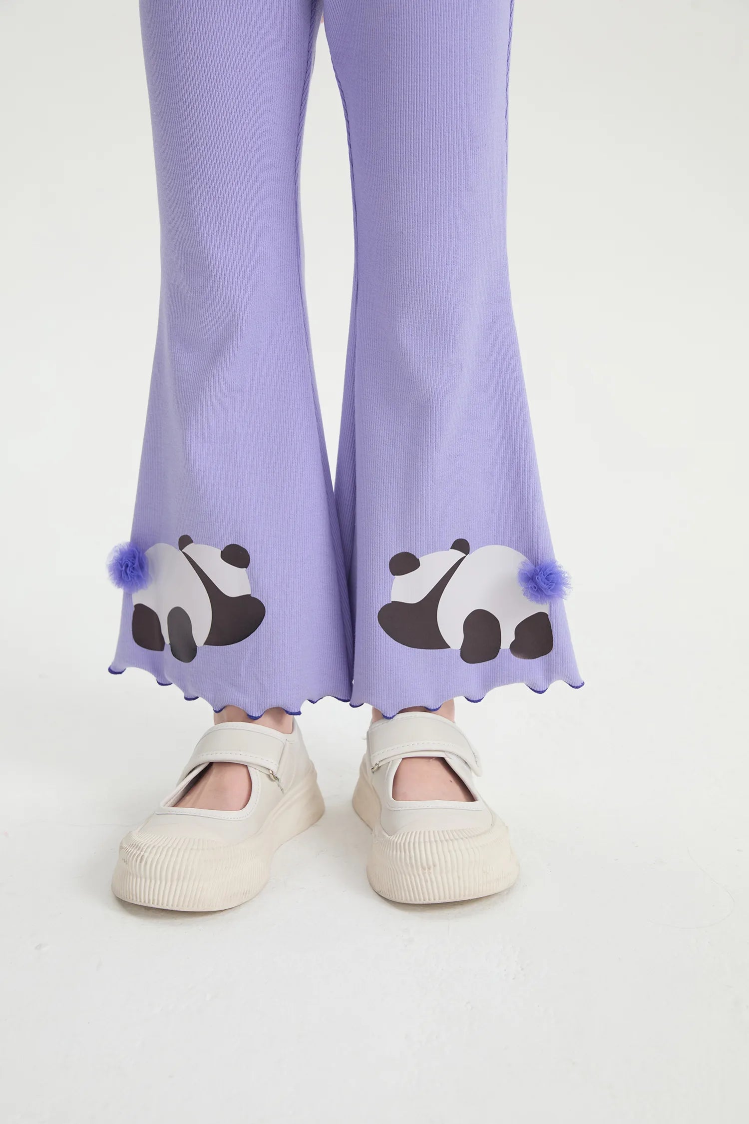 Panda Ink-Wash Flare Pants by Poco Blush, image 4