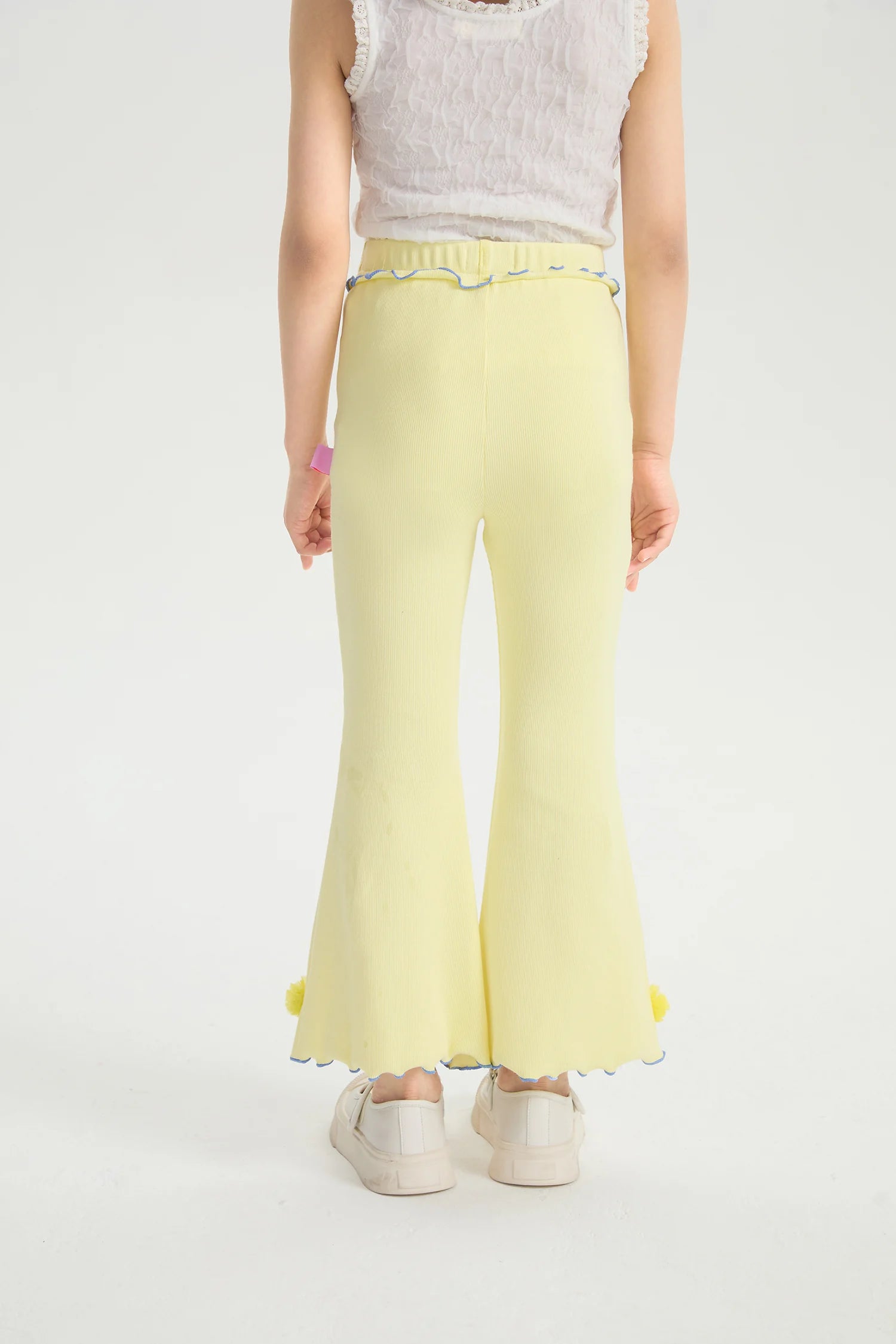 Bunny Ink-Wash Flare Pants by Poco Blush, image 4