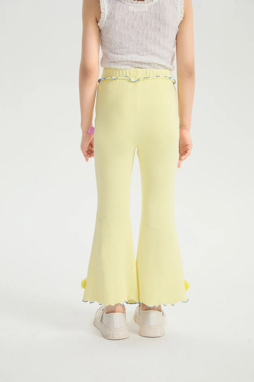 Bunny Ink-Wash Flare Pants by Poco Blush, image 4