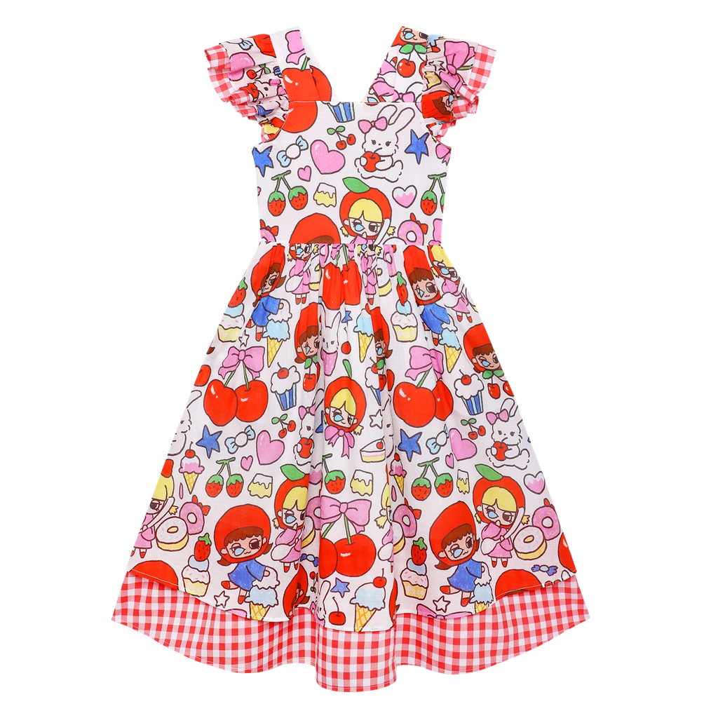 Popo and Coco Printed Dress by Poco Blush