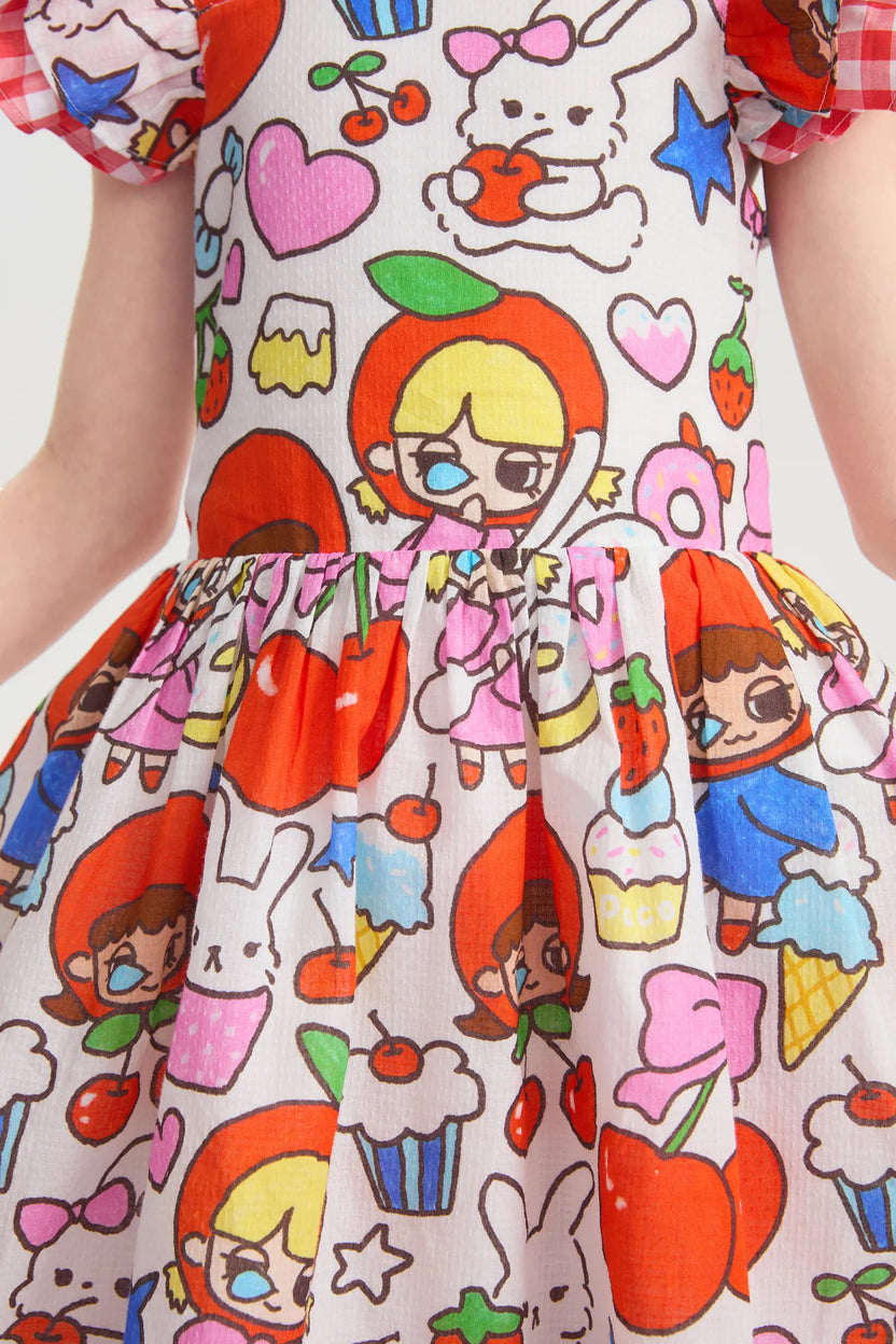 Popo and Coco Printed Dress by Poco Blush, image 9