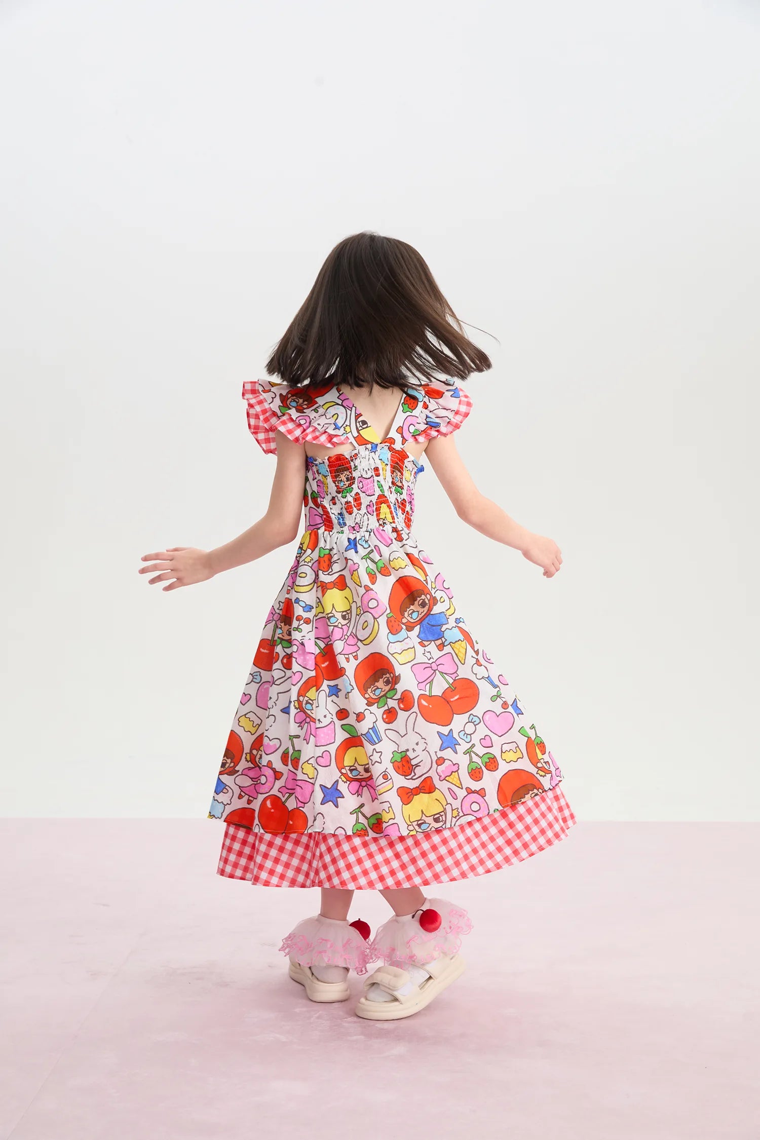 Popo and Coco Printed Dress by Poco Blush, image 7