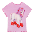 Pony Duang Duang Pleated Tee by Poco Blush
