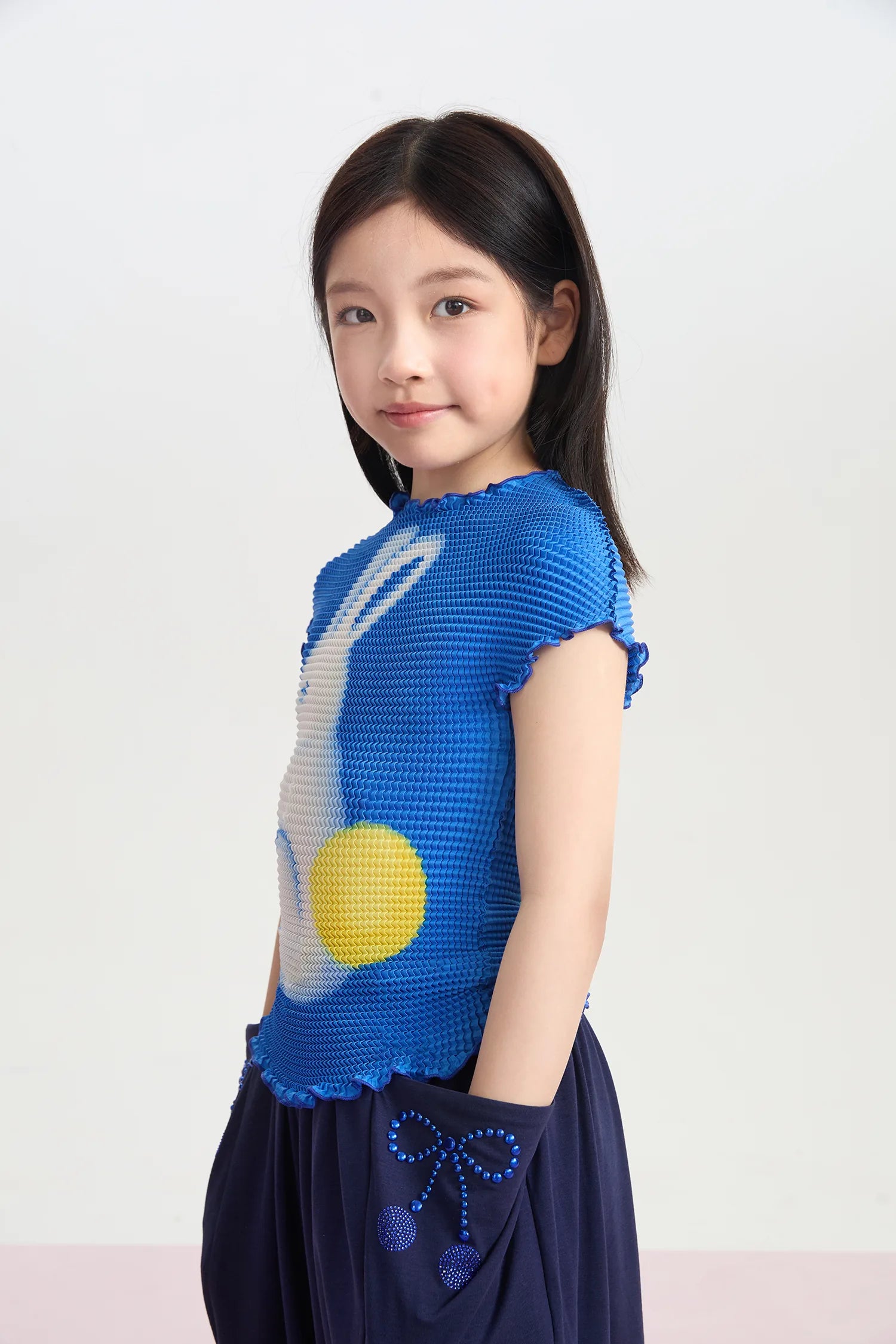 Bunny Duang Duang Pleated Tee by Poco Blush, image 7