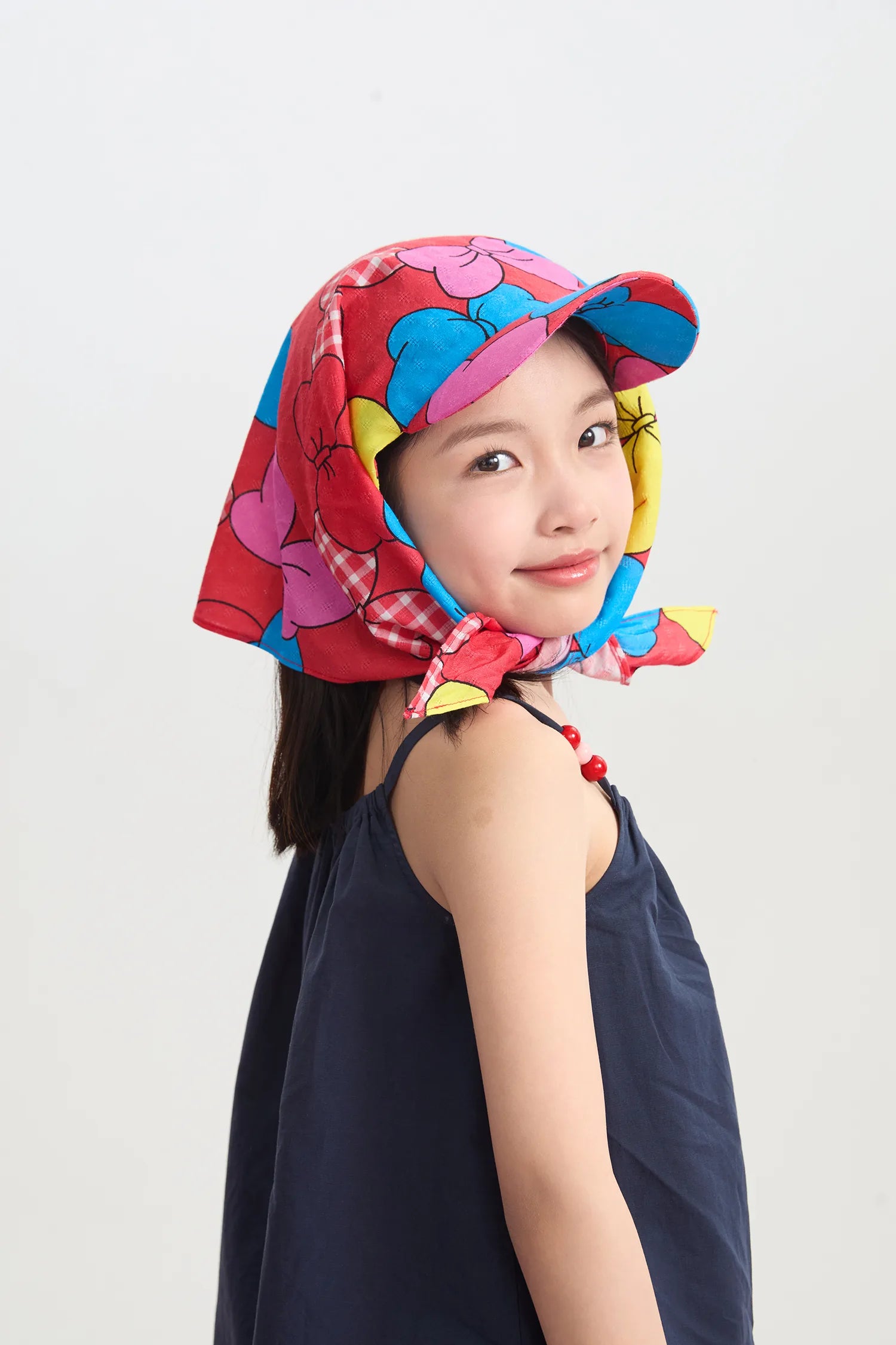 Big Bow Scarf Baseball Cap by Poco Blush, image 8