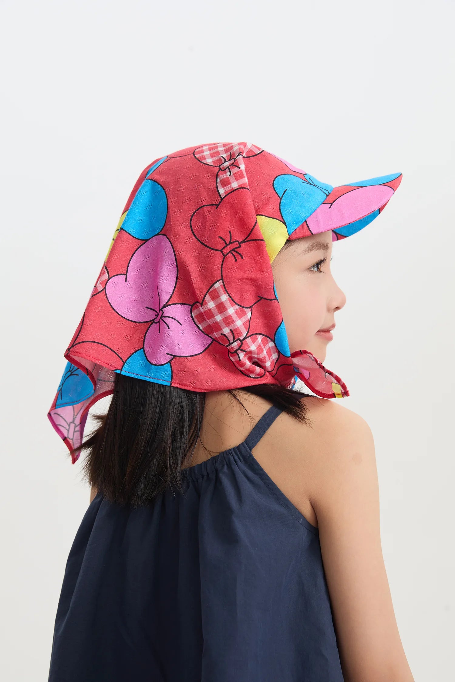 Big Bow Scarf Baseball Cap by Poco Blush, image 6