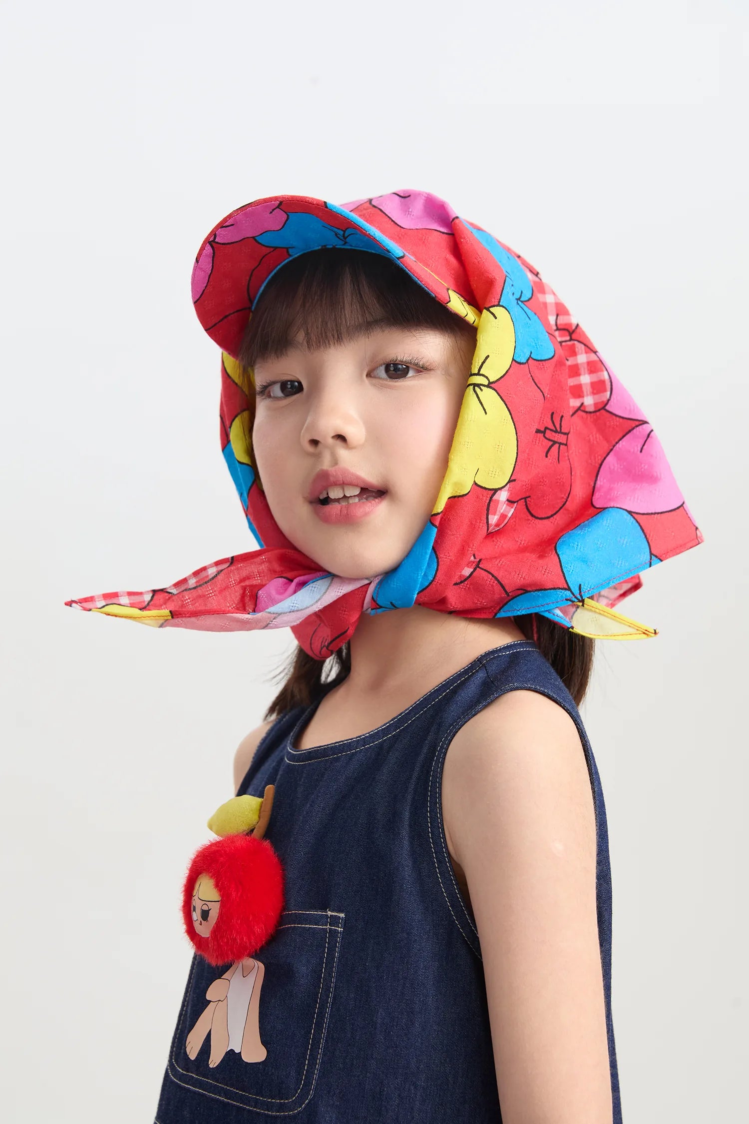 Big Bow Scarf Baseball Cap by Poco Blush, image 2