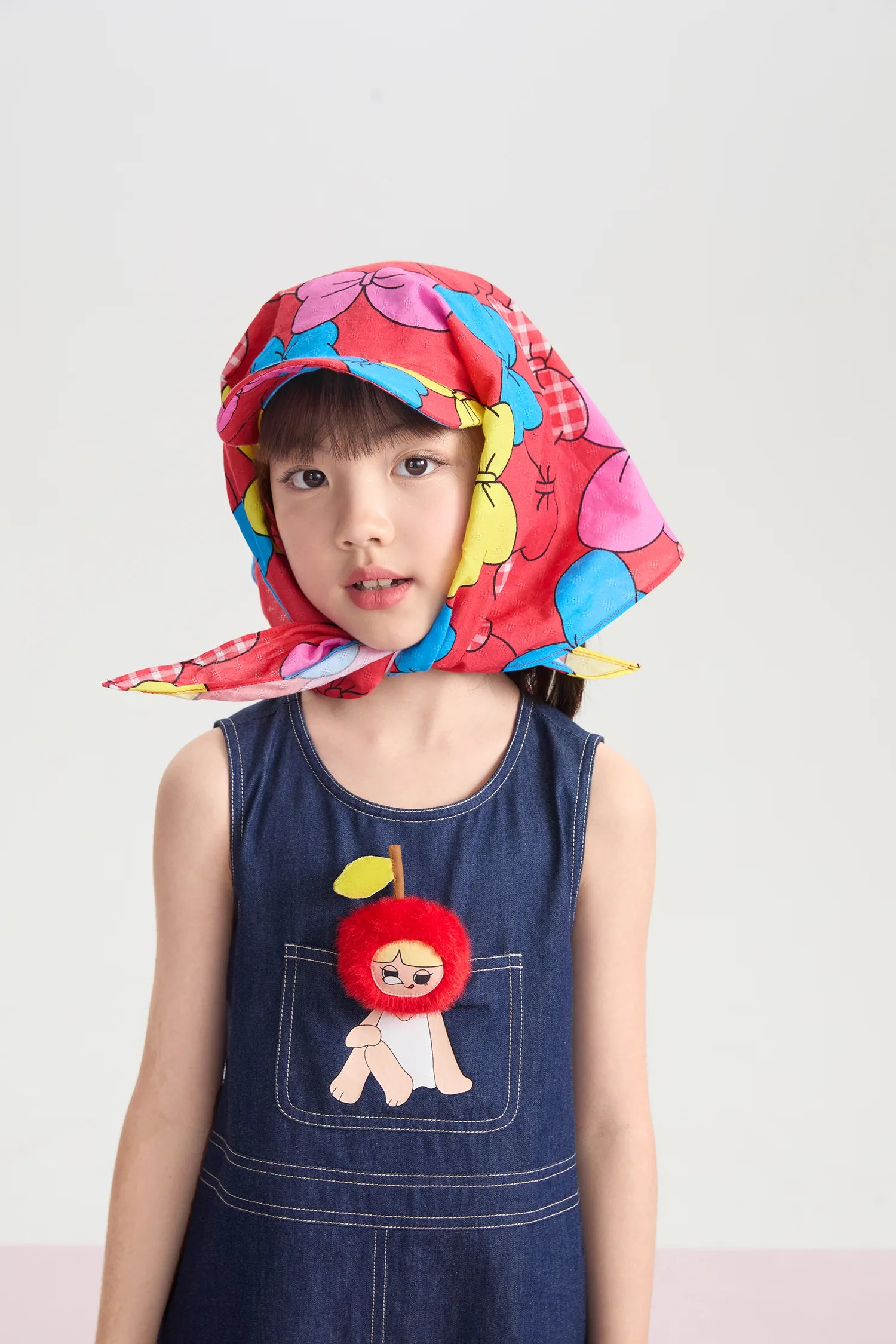 Big Bow Scarf Baseball Cap by Poco Blush, image 4