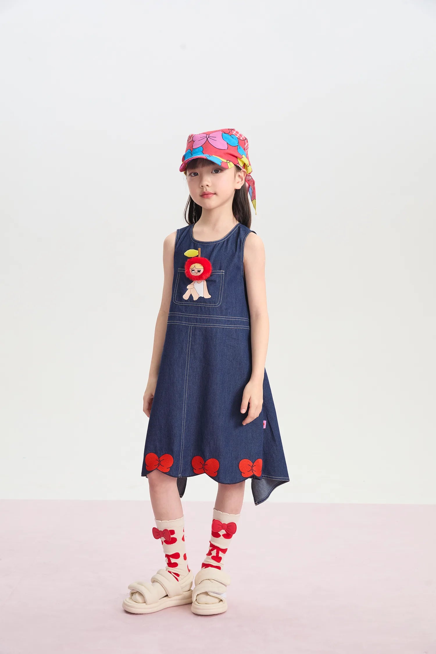 Big Bow Scarf Baseball Cap by Poco Blush, image 5