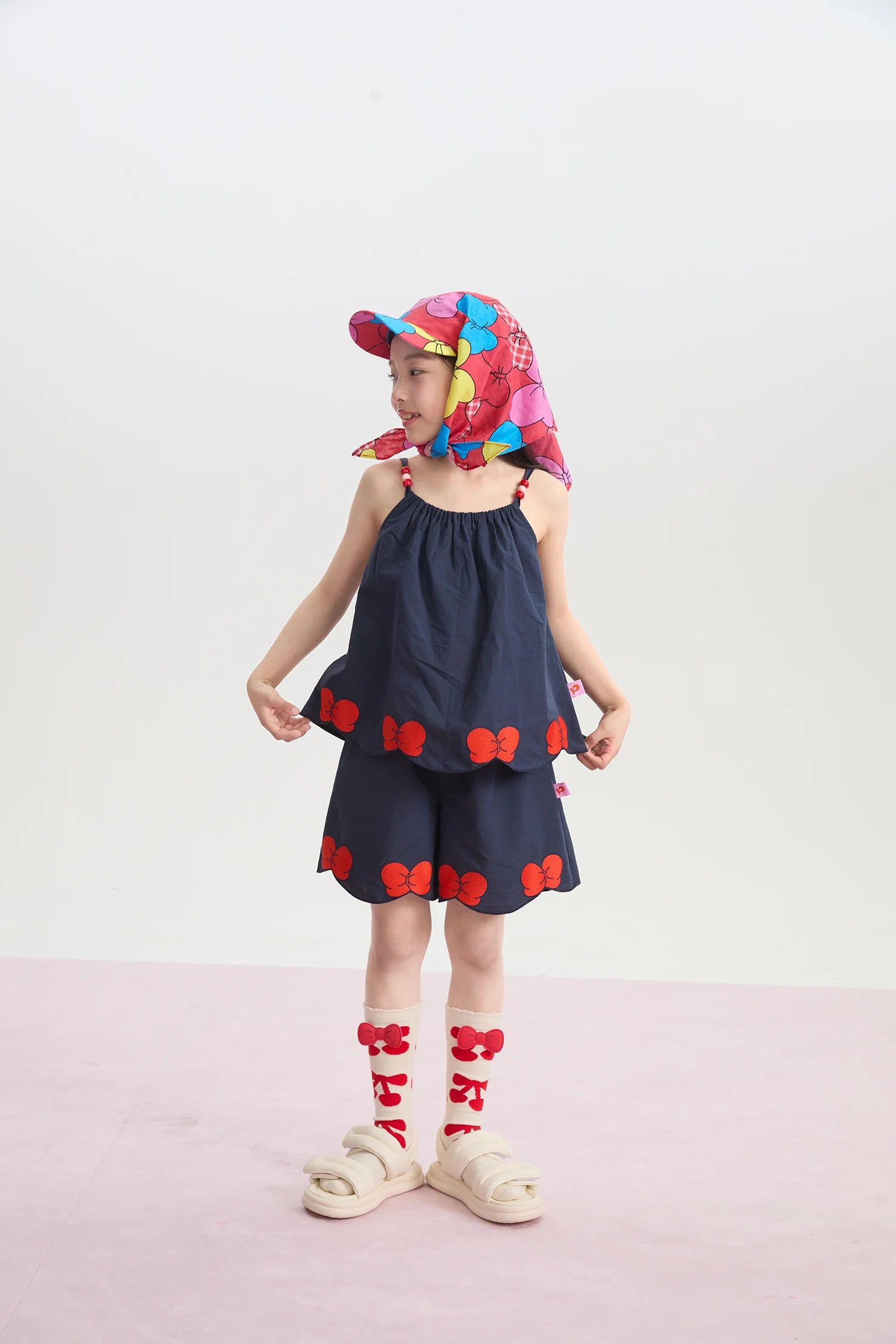 Big Bow Scarf Baseball Cap by Poco Blush, image 7